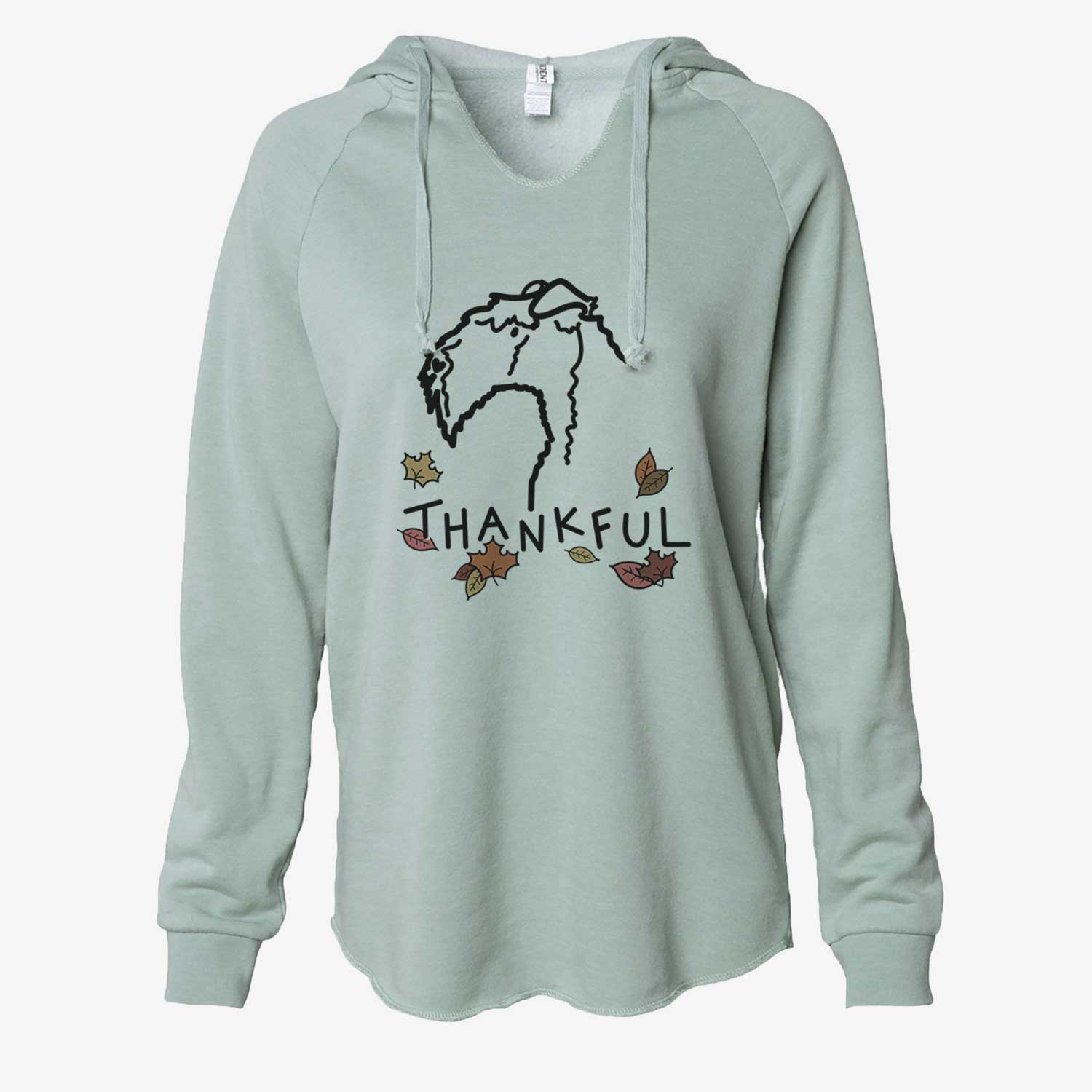 Thankful Kerry Blue Terrier - Cali Wave Hooded Sweatshirt