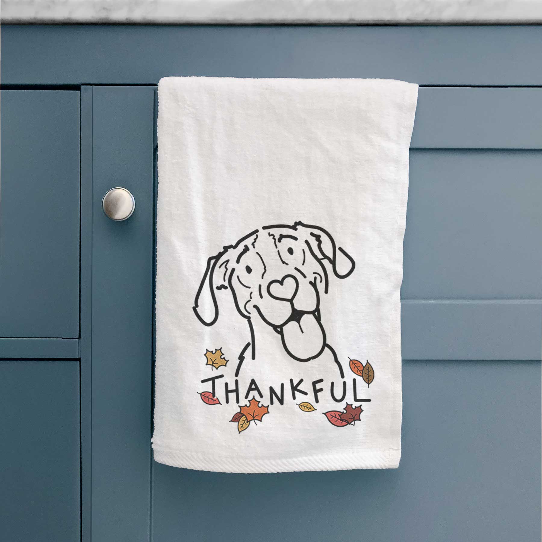 Thankful Treeing Walker Coonhound - Kimble - Decorative Hand Towel