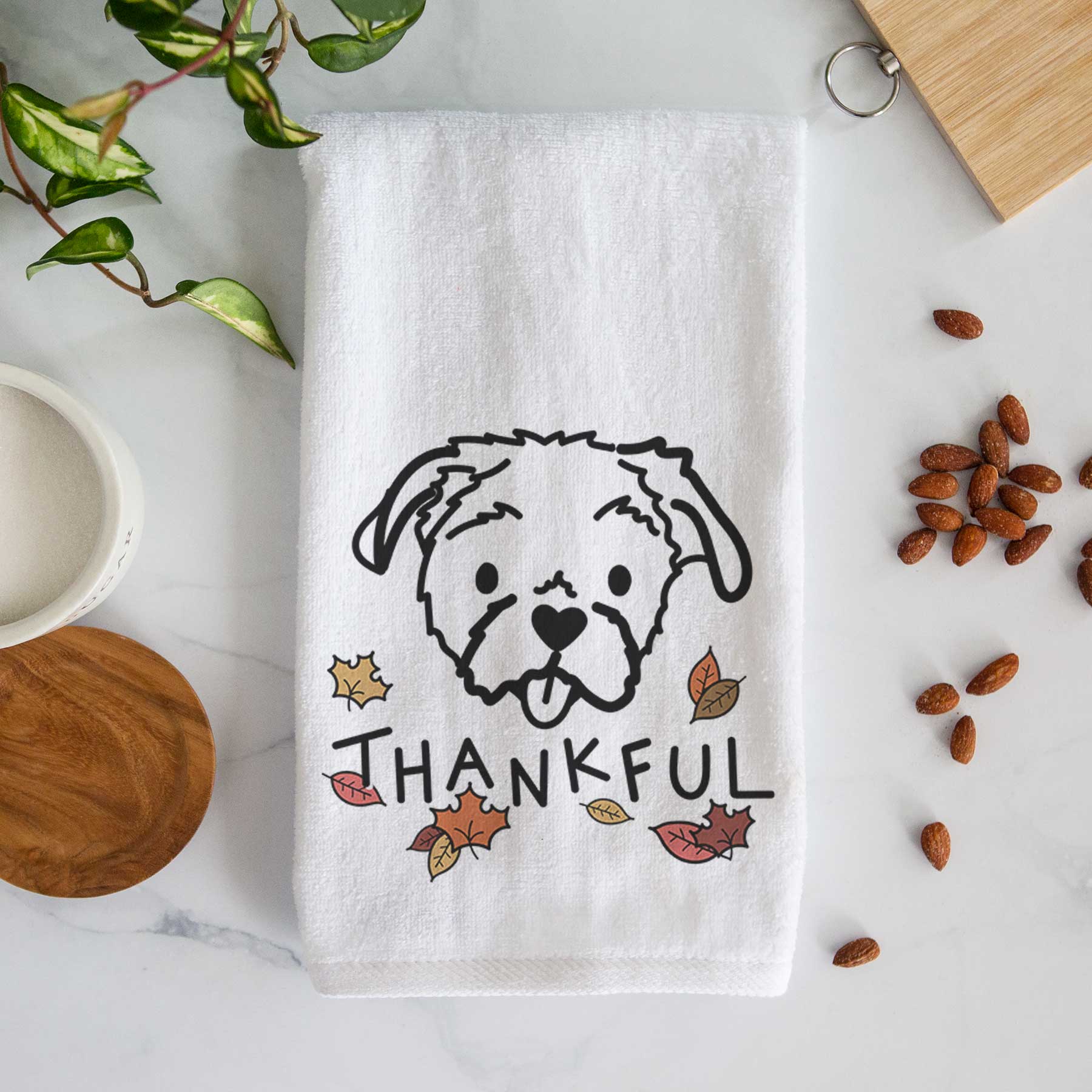 Thankful Shih Tzu - Koko - Decorative Hand Towel