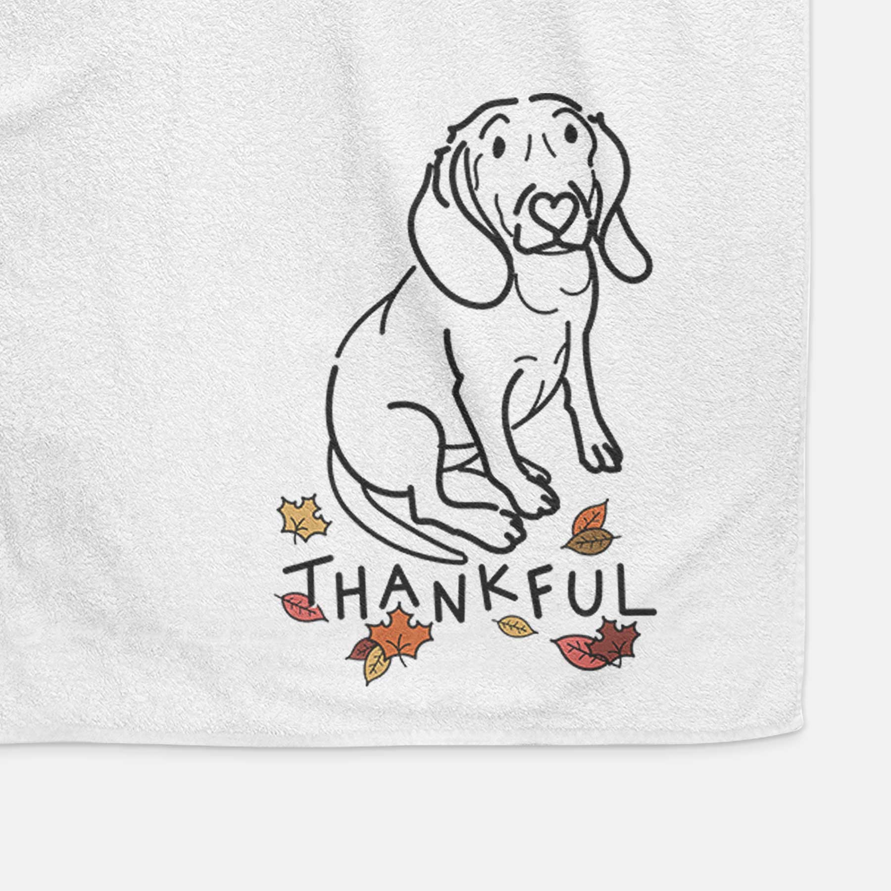 Thankful Beagle - Lilly - Decorative Hand Towel