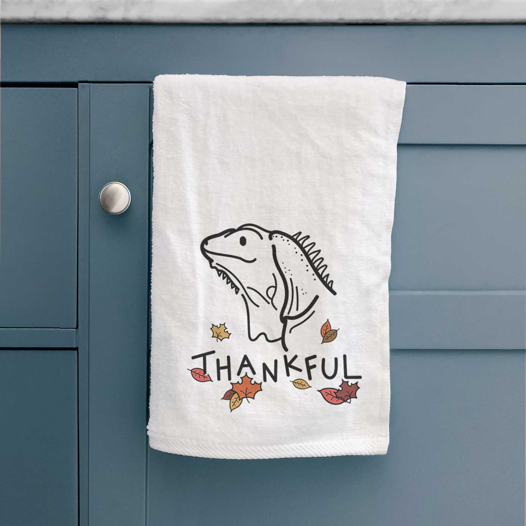 Thankful Iguana - Louie - Decorative Hand Towel