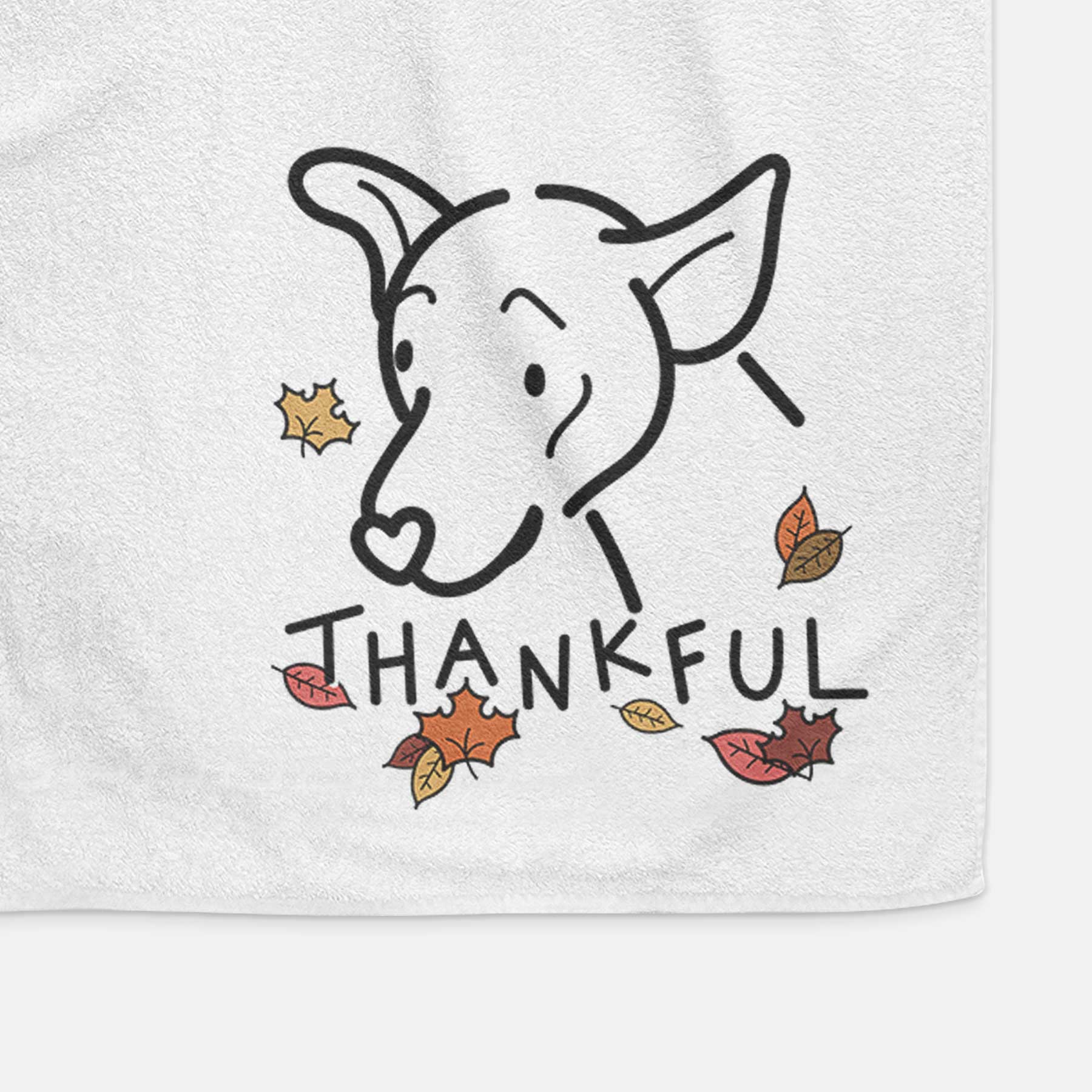 Thankful Mixed Breed - Lucky - Decorative Hand Towel