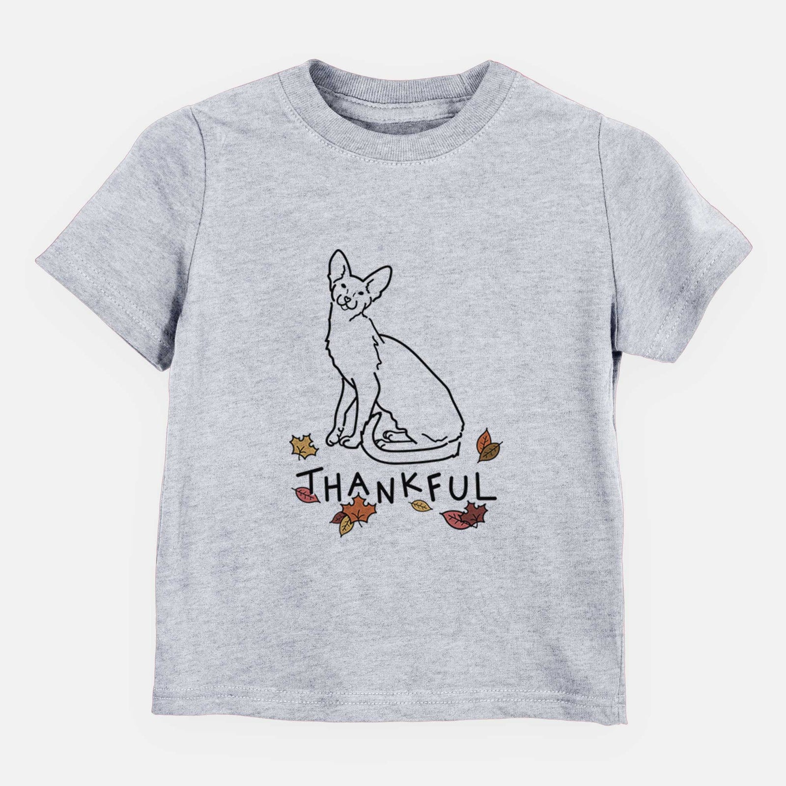 Thankful Oriental Shorthair Cat - Lyra - Kids/Youth/Toddler Shirt