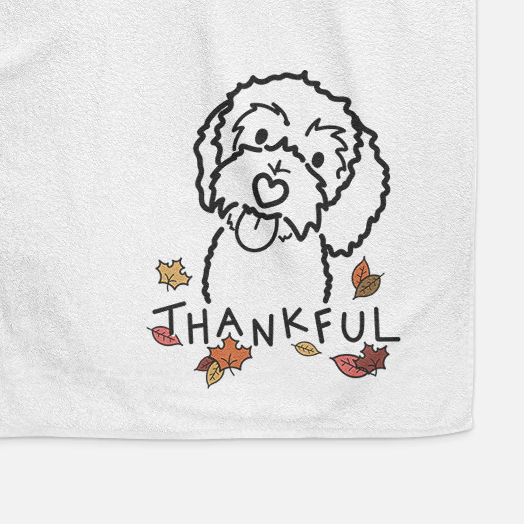 Thankful Bernedoodle - Mabel - Decorative Hand Towel