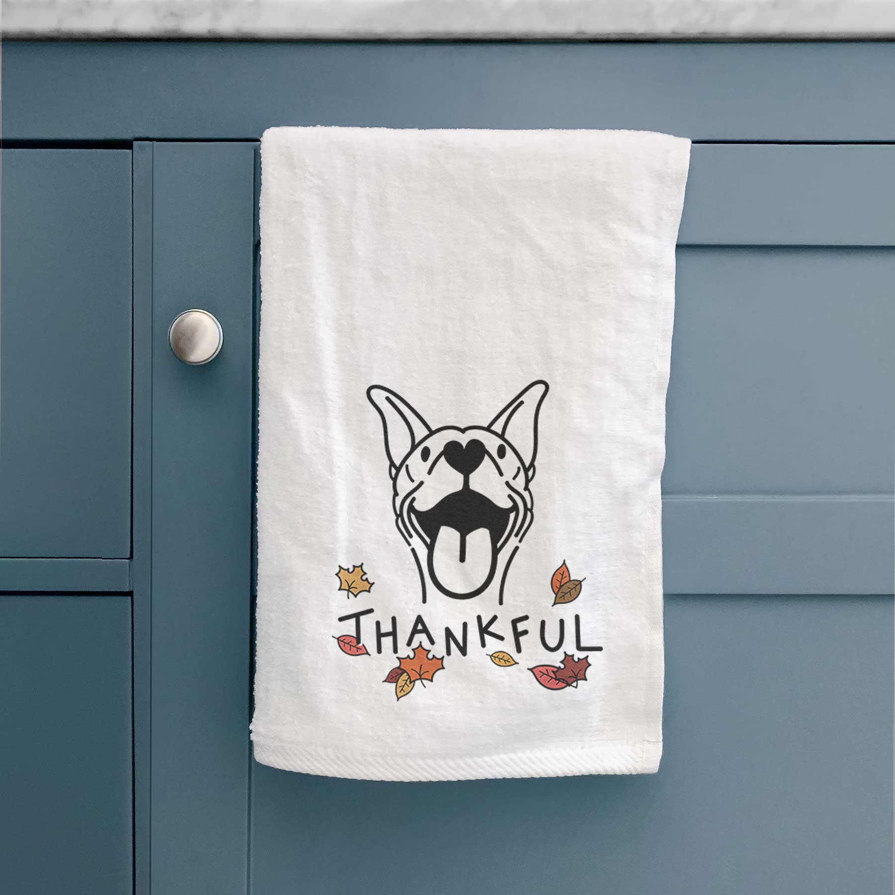 Thankful Basenji - Merlin - Decorative Hand Towel