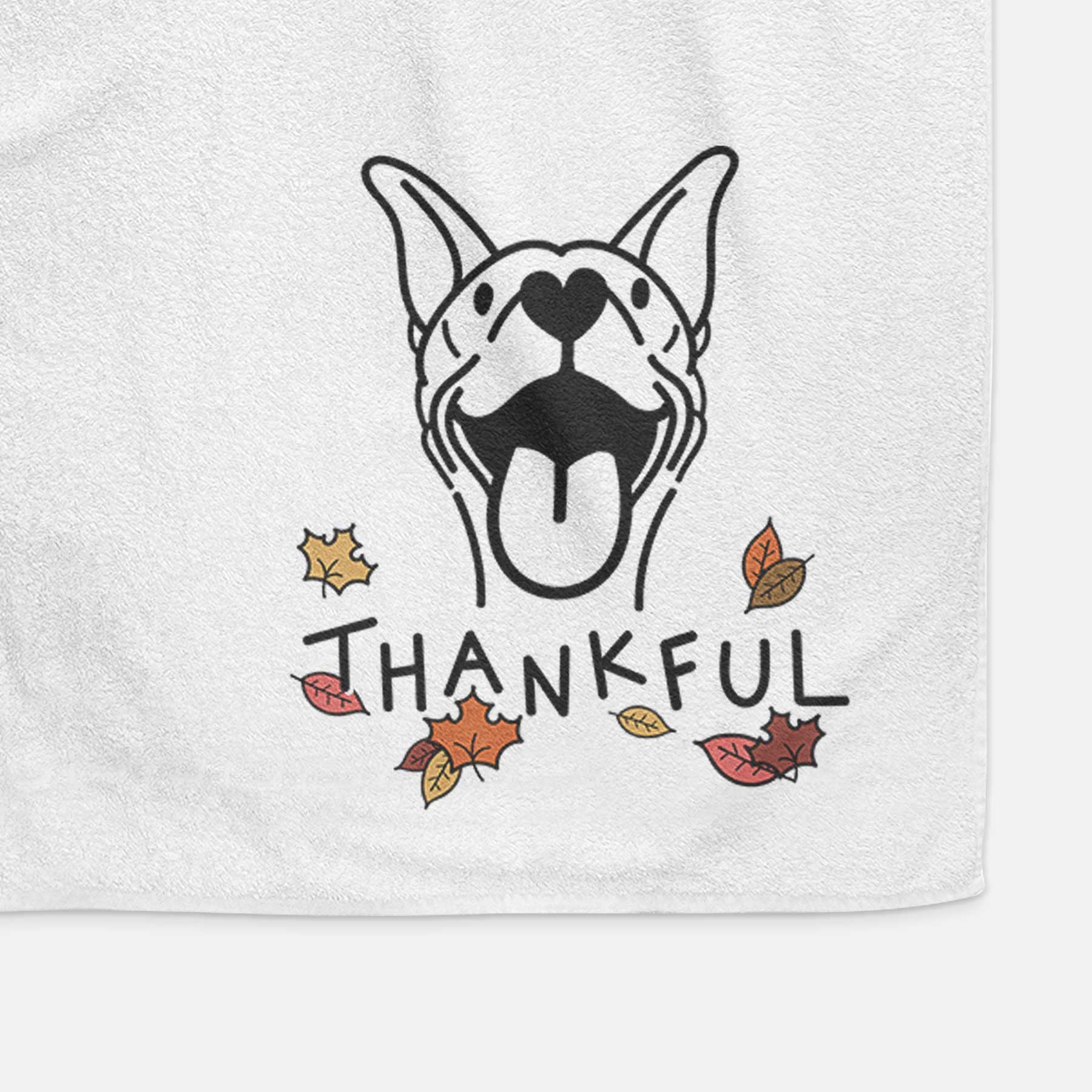 Thankful Basenji - Merlin - Decorative Hand Towel