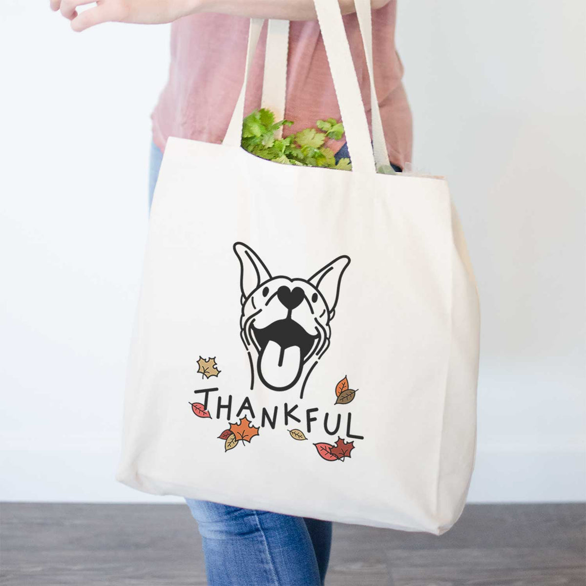 Thankful Basenji - Merlin - Tote Bag