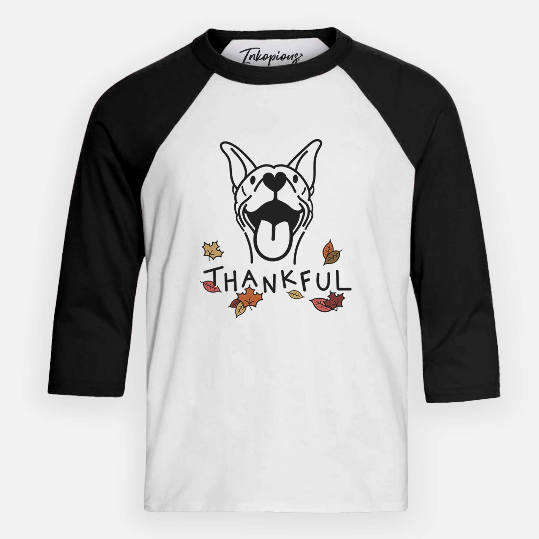 Thankful Basenji - Merlin - Youth 3/4 Long Sleeve