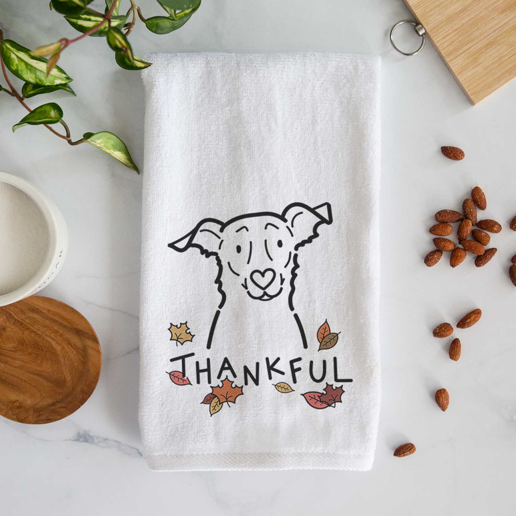 Thankful Border Collie Mix - Millie - Decorative Hand Towel