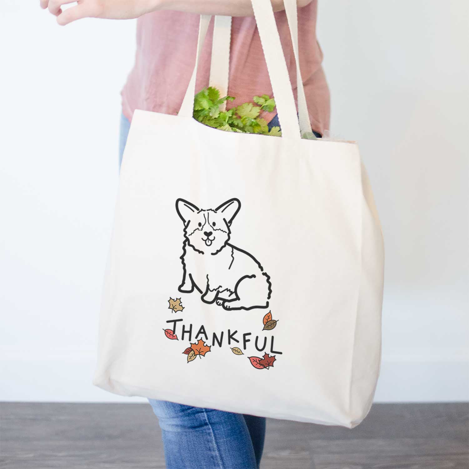 Thankful Pembroke Welsh Corgi - Millie - Tote Bag