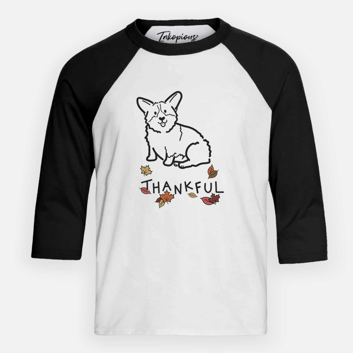 Thankful Pembroke Welsh Corgi - Millie - Youth 3/4 Long Sleeve