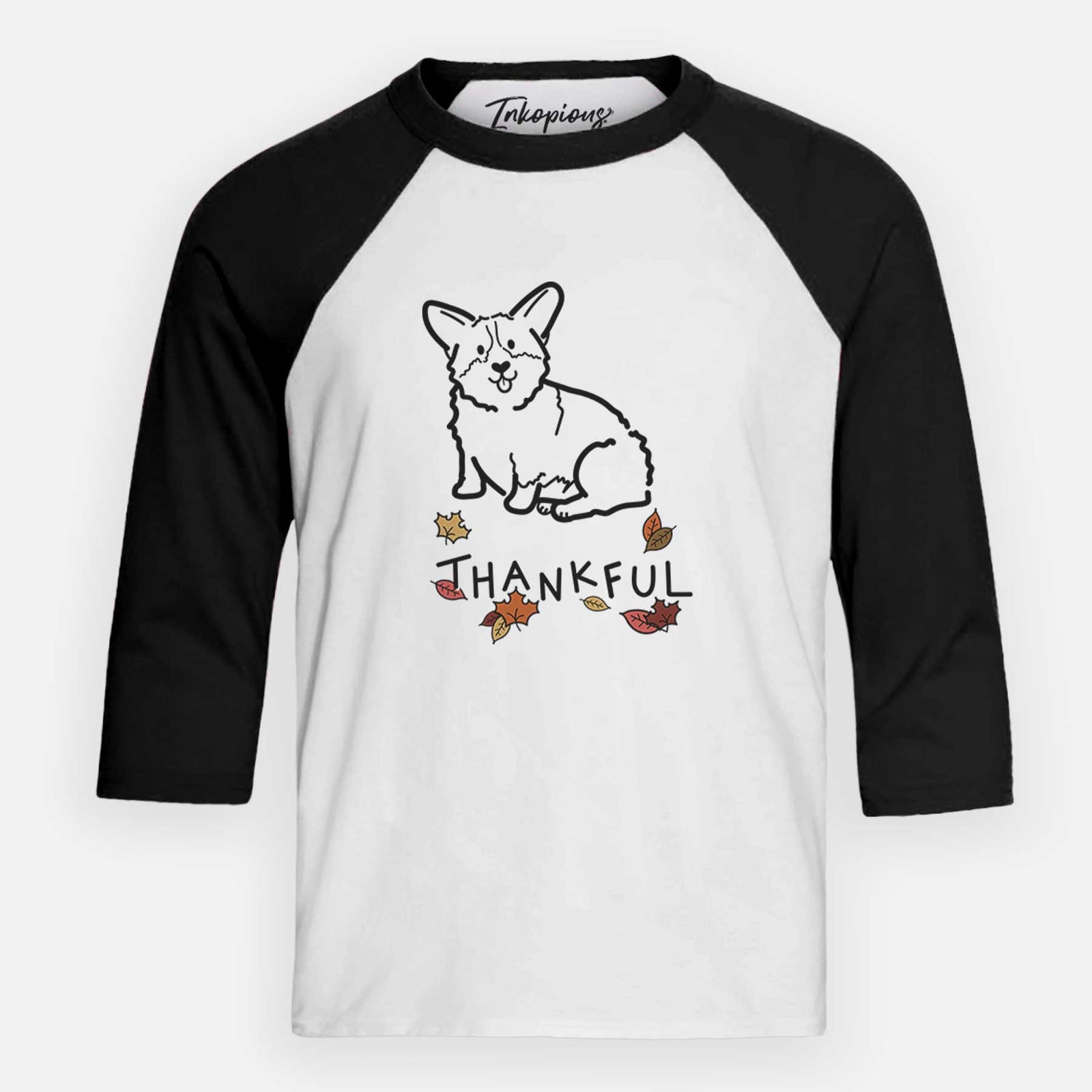 Thankful Pembroke Welsh Corgi - Millie - Youth 3/4 Long Sleeve