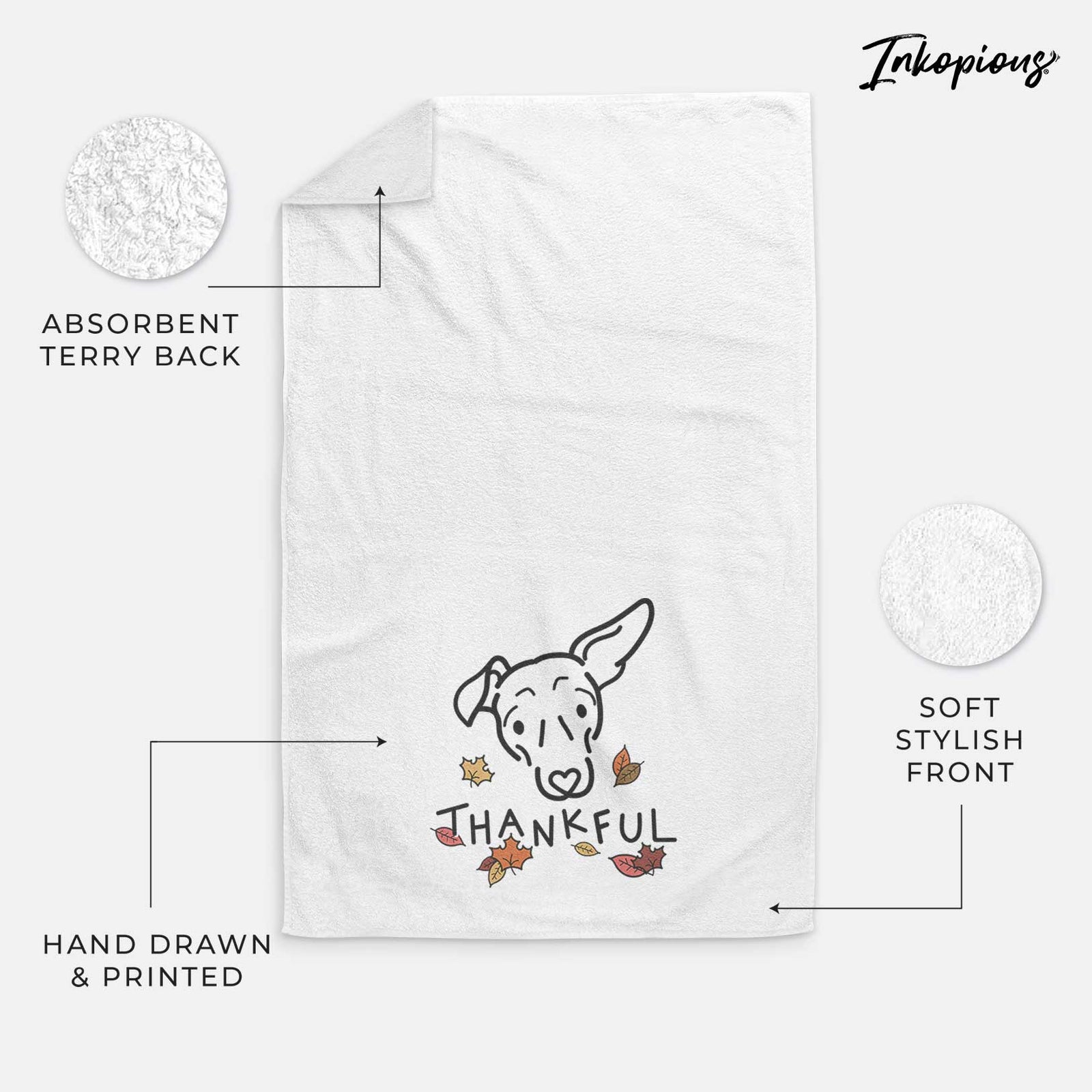 Thankful Mixed Breed - Millie - Decorative Hand Towel