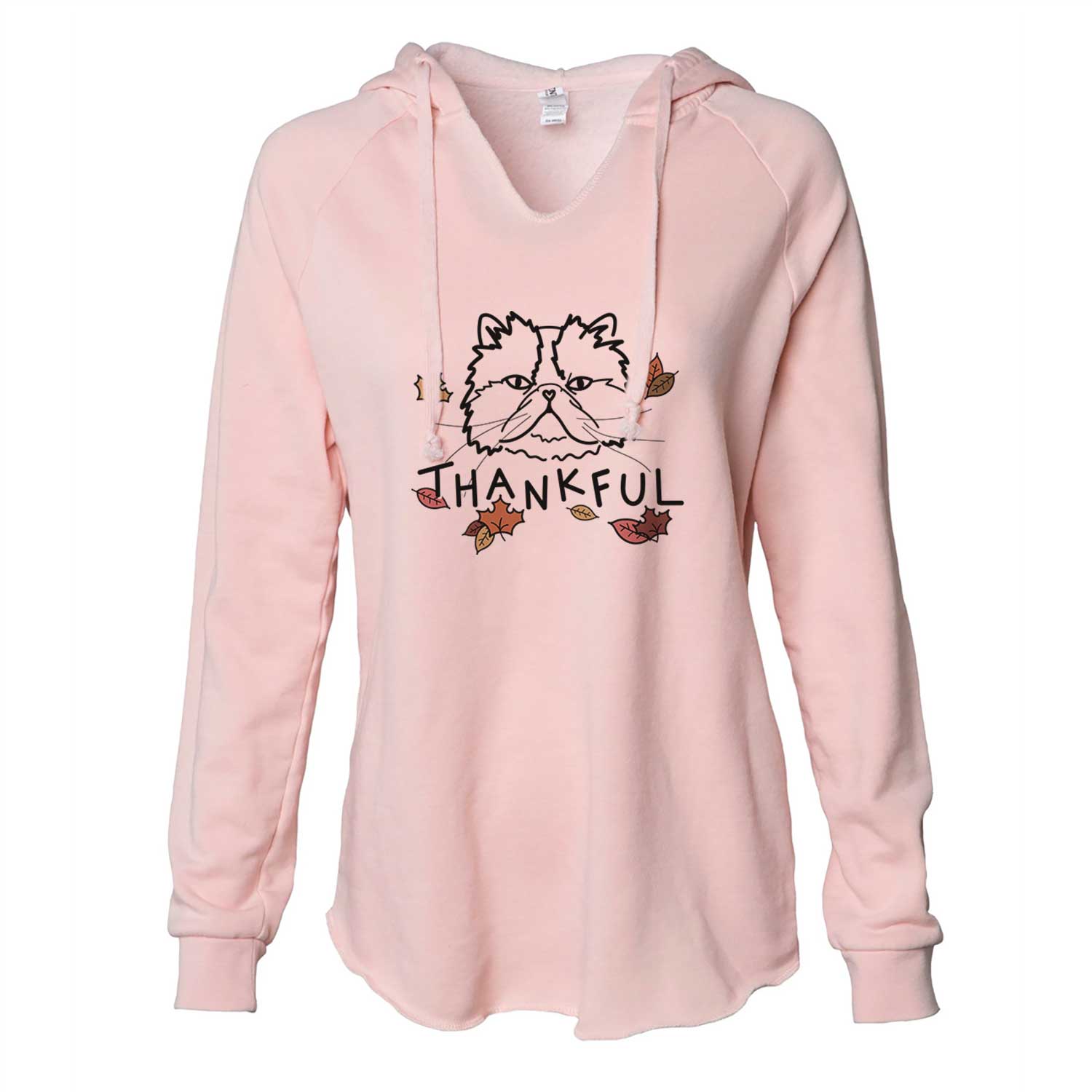 Thankful Persian Cat - Mila - Cali Wave Hooded Sweatshirt