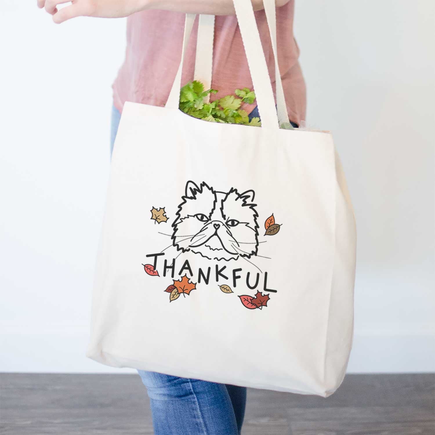 Thankful Persian Cat - Mila - Tote Bag