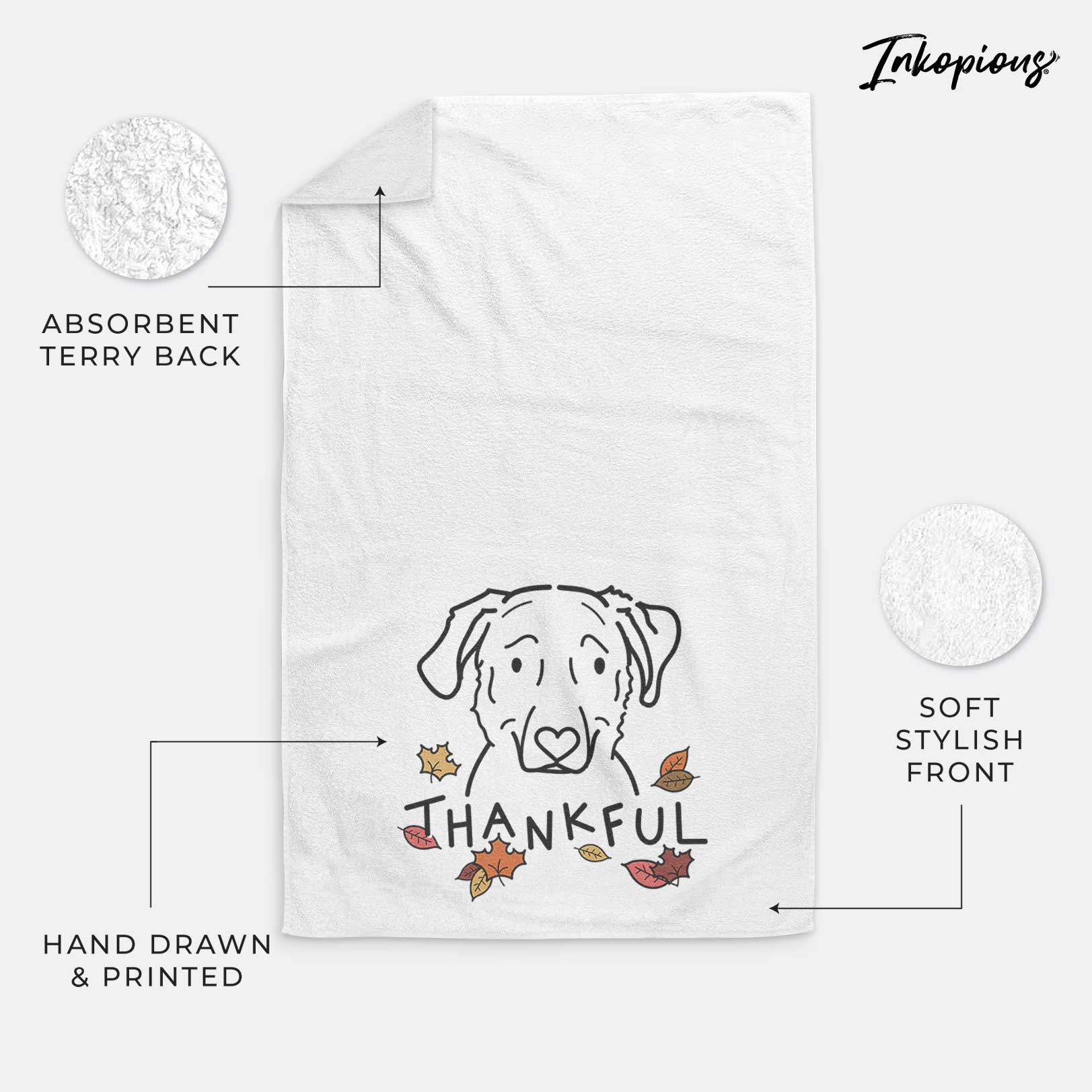 Thankful Golden Retriever Mix - Mitzi - Decorative Hand Towel