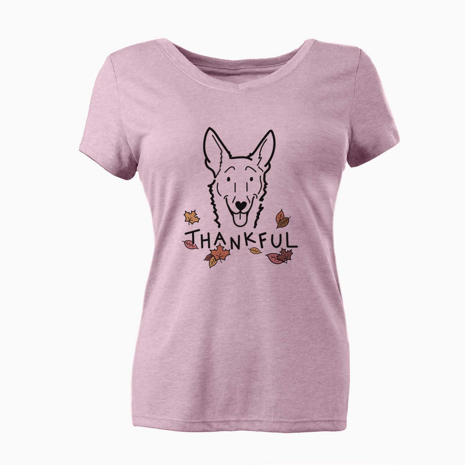 Thankful Carolina Dog - Mochi - Women's V-neck Shirt