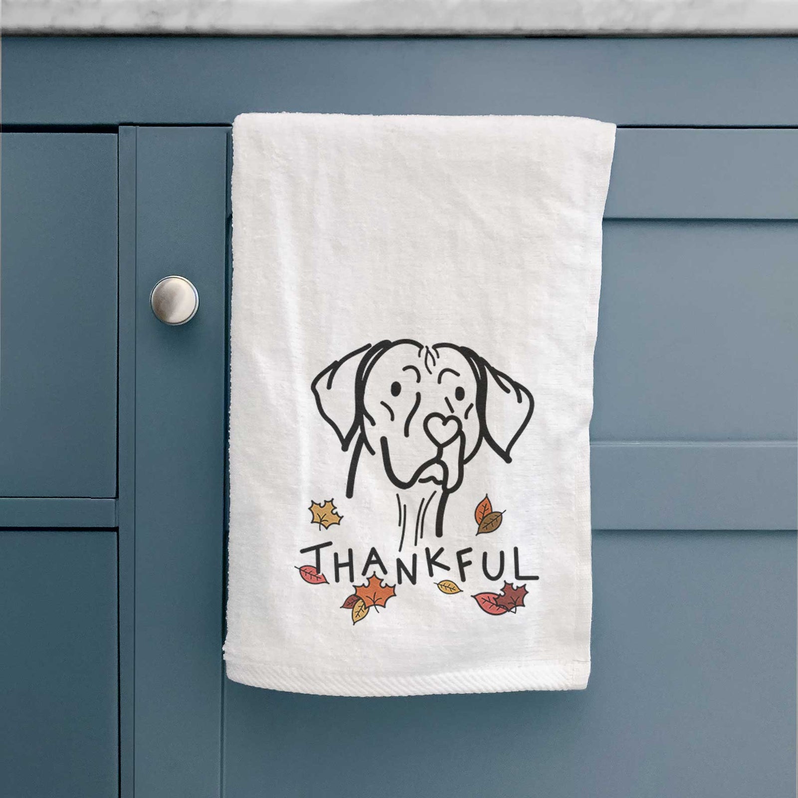 Thankful Vizsla - Moose - Decorative Hand Towel