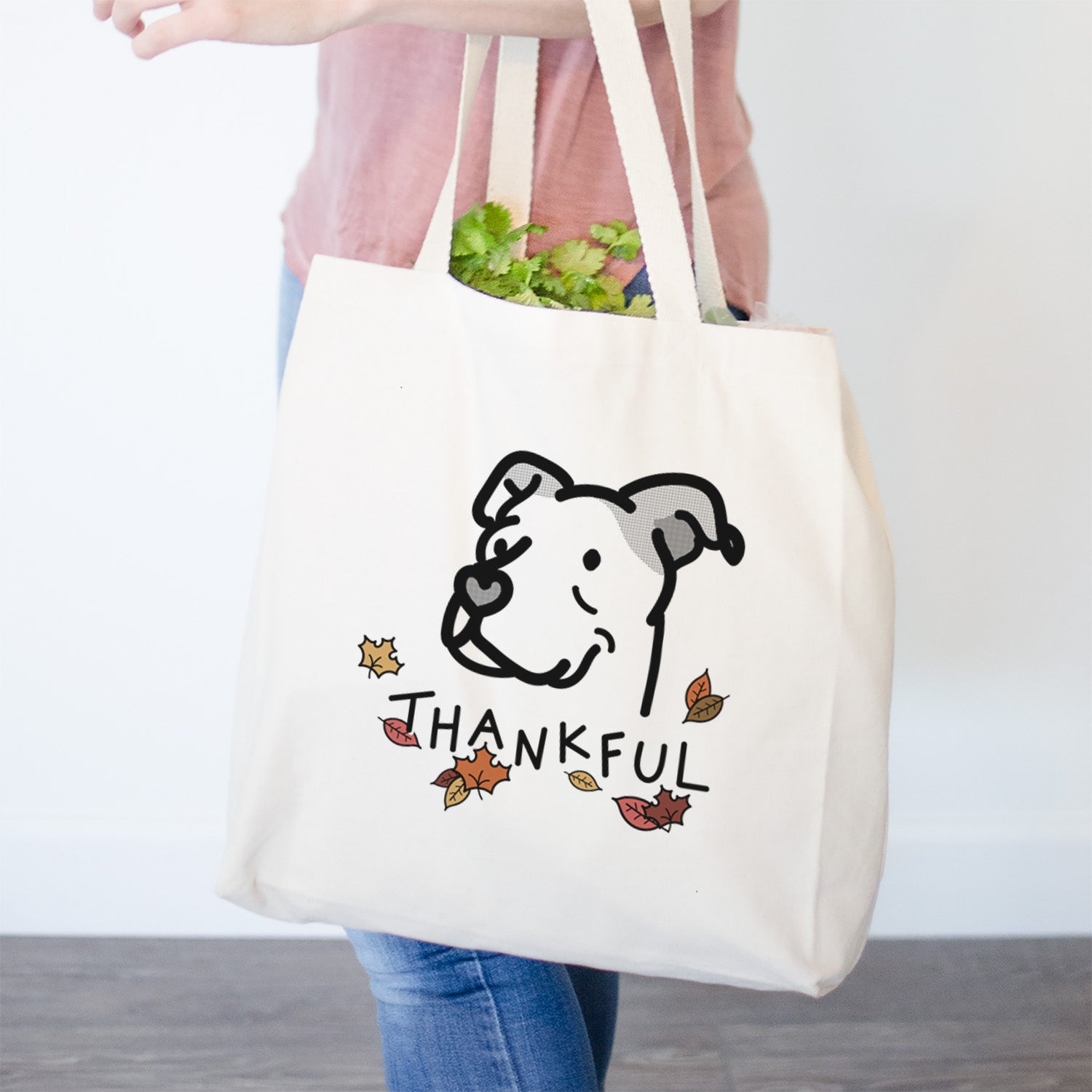 Thankful Pitbull Mix - Mr. Sir - Tote Bag