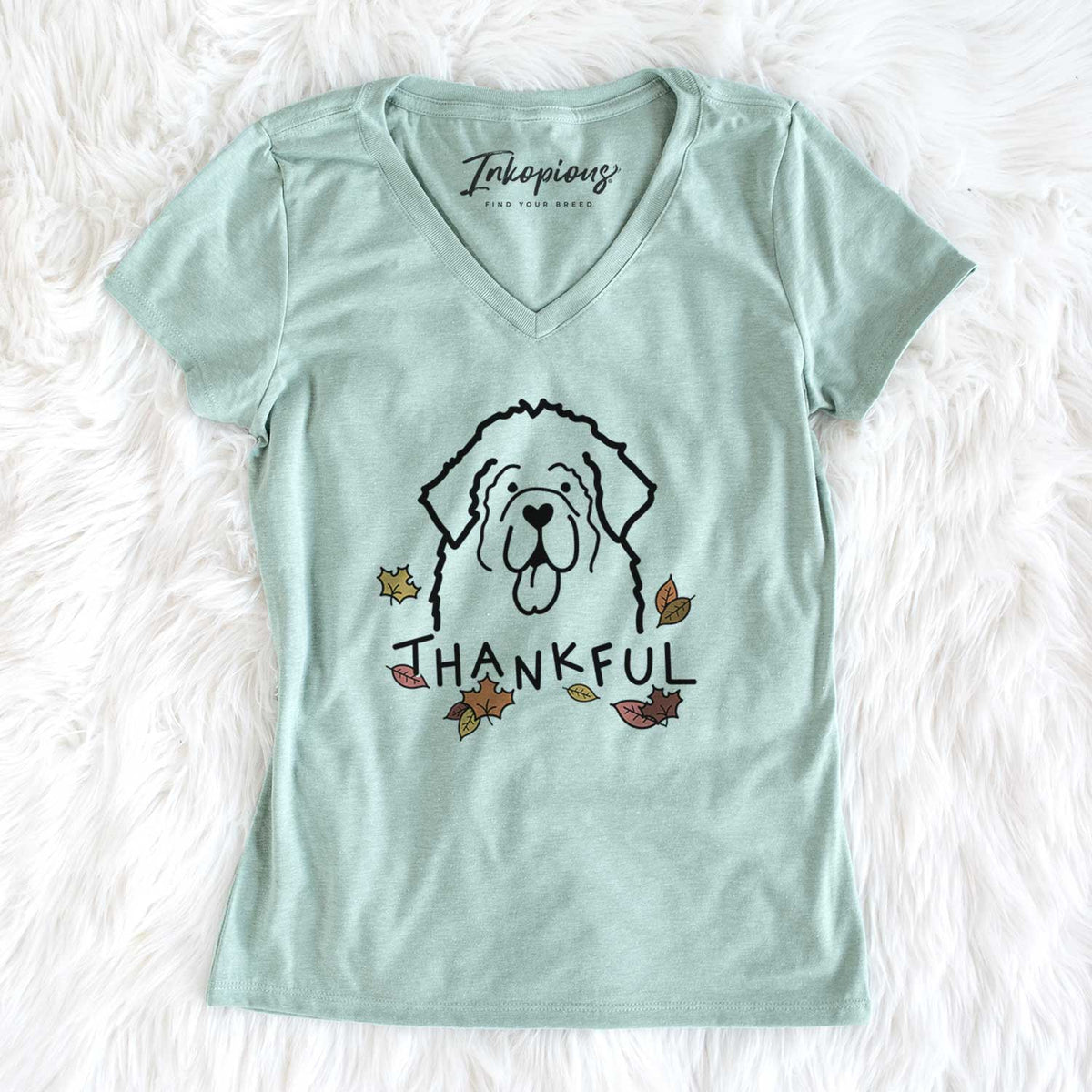 Thankful Newfoundland - Women&#39;s V-neck Shirt