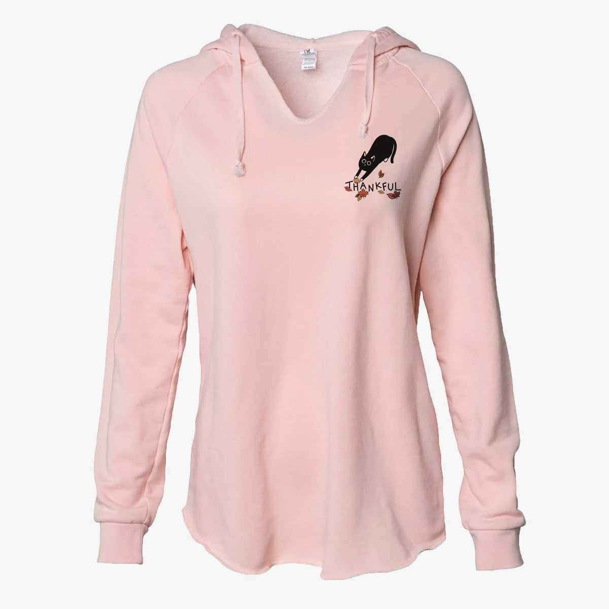 Thankful Black Cat - Bug - Cali Wave Hooded Sweatshirt