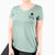 Thankful Black Cat in a Box - Doc - Women's V-neck Shirt