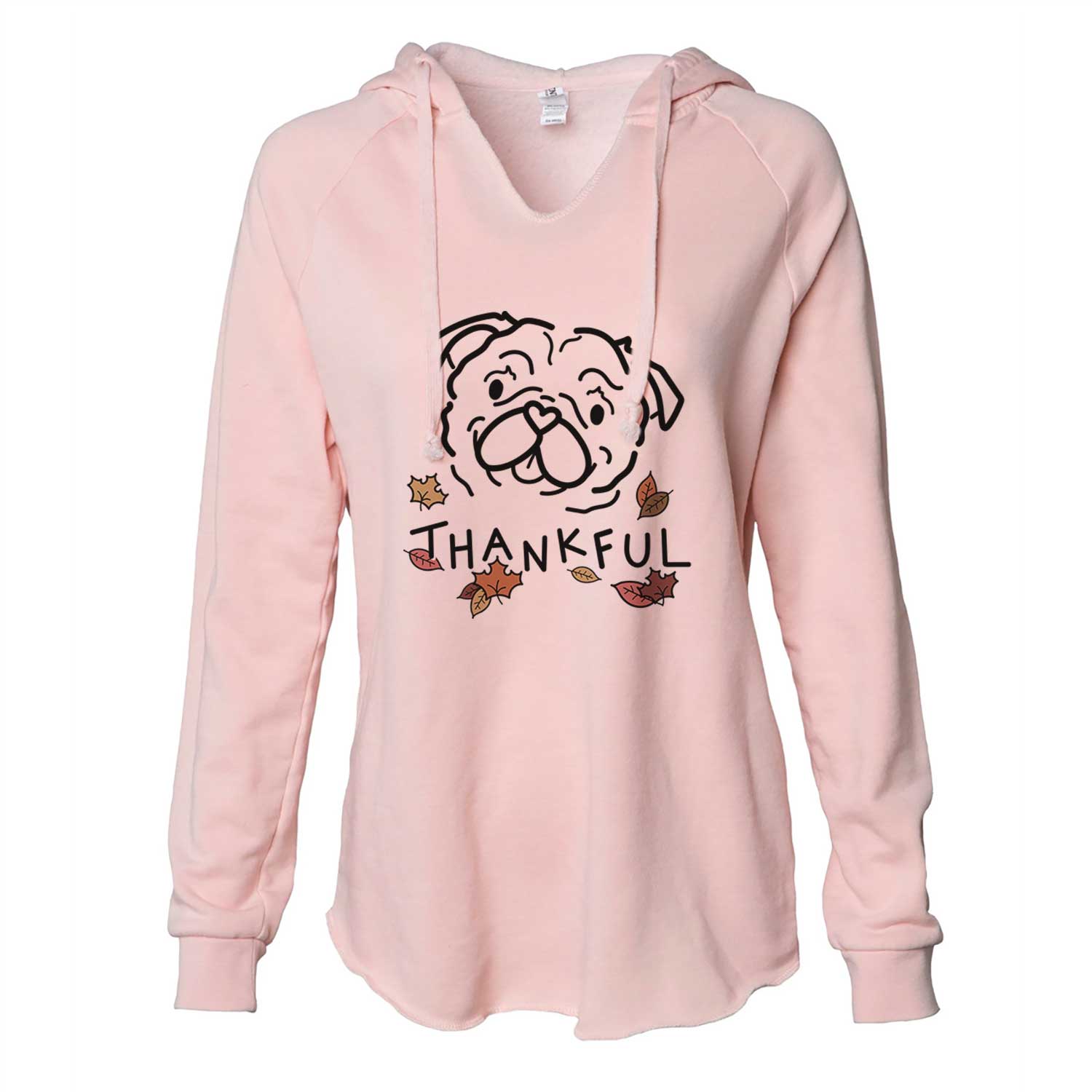 Thankful Pug - Pip - Cali Wave Hooded Sweatshirt