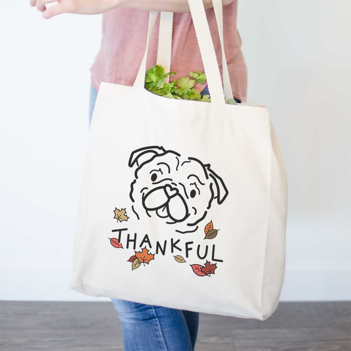 Thankful Pug - Pip - Tote Bag