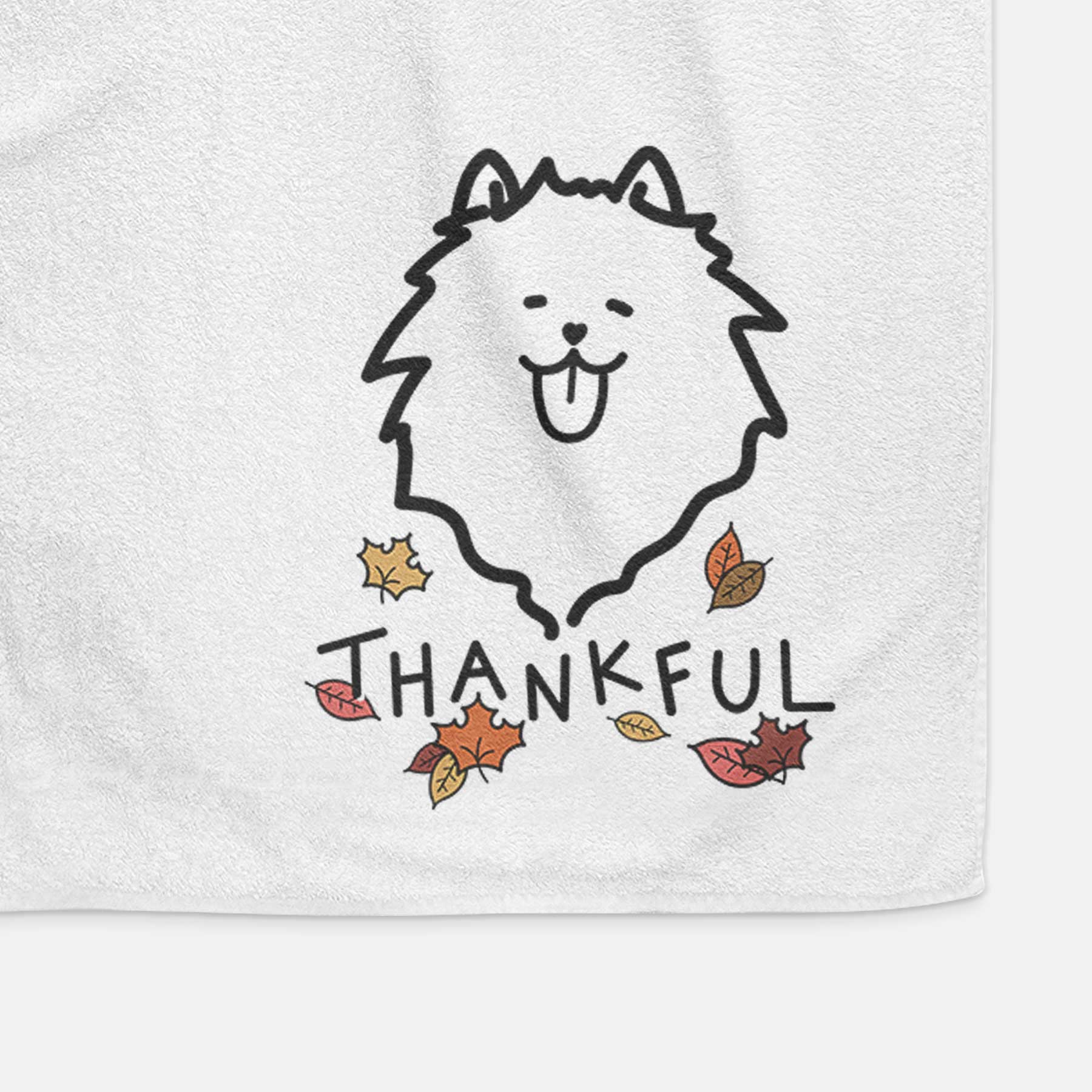 Thankful Pomeranian - Decorative Hand Towel