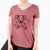 Thankful Beagle Mix - Roland - Women's V-neck Shirt