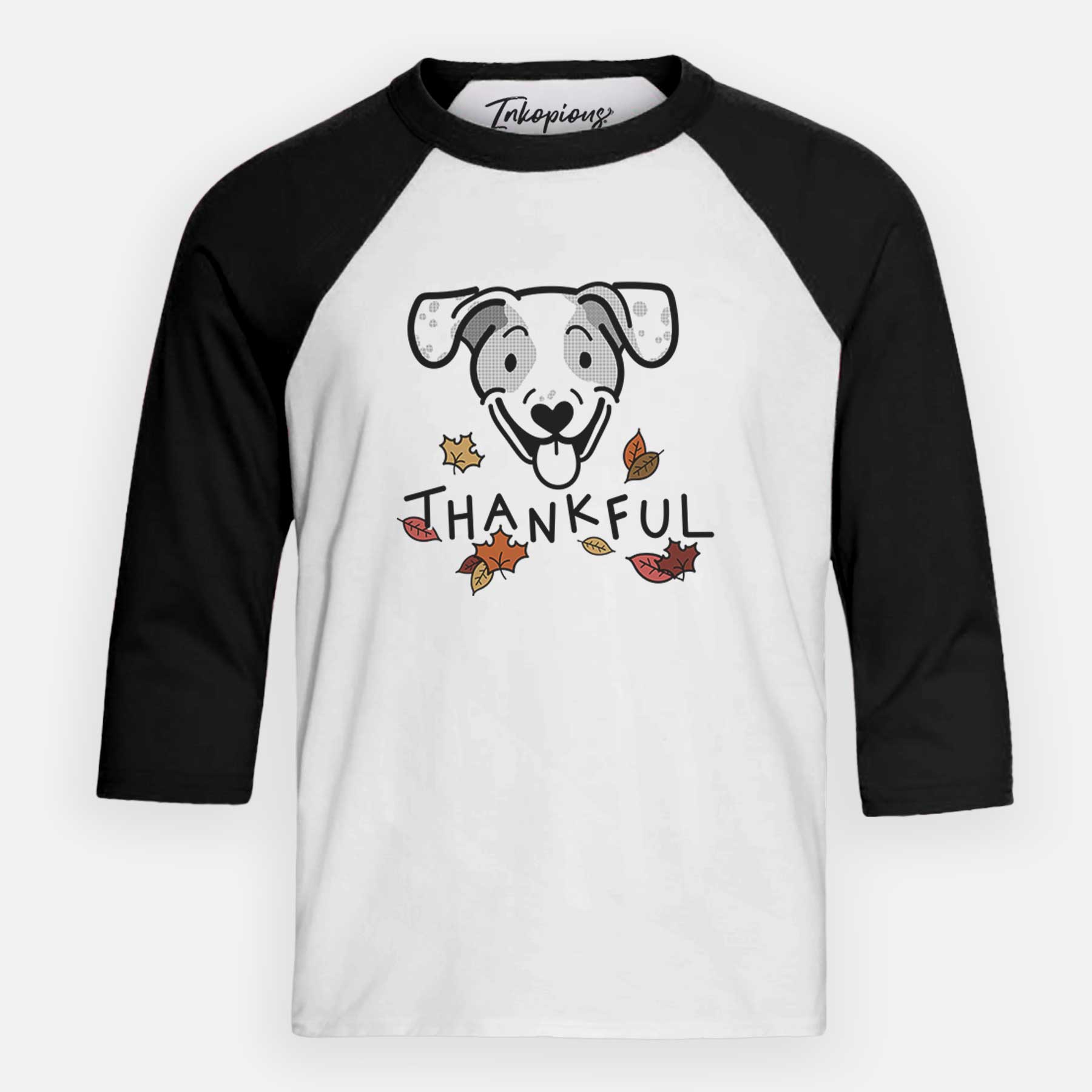 Thankful Beagle Mix - Roland - Youth 3/4 Long Sleeve