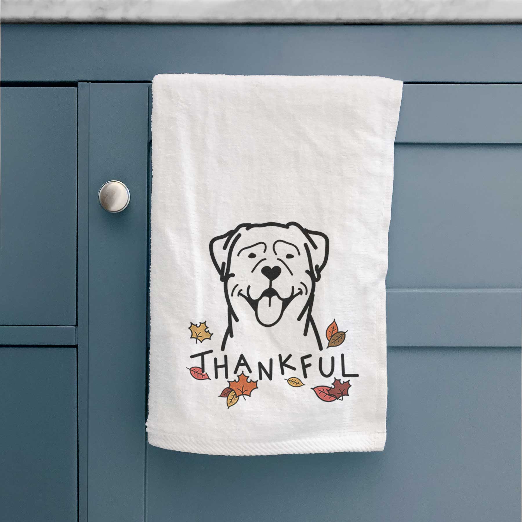 Thankful Rottweiler - Decorative Hand Towel