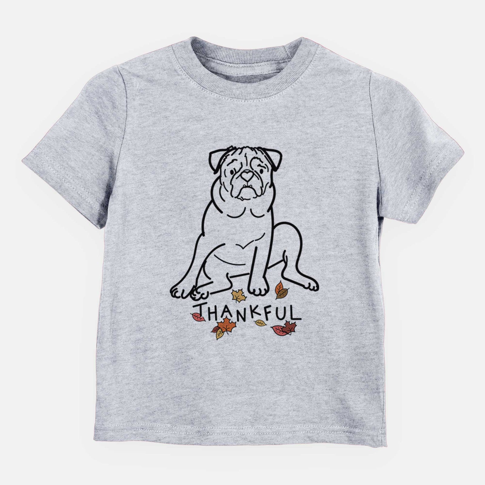 Thankful Pug - Rudy - Kids/Youth/Toddler Shirt