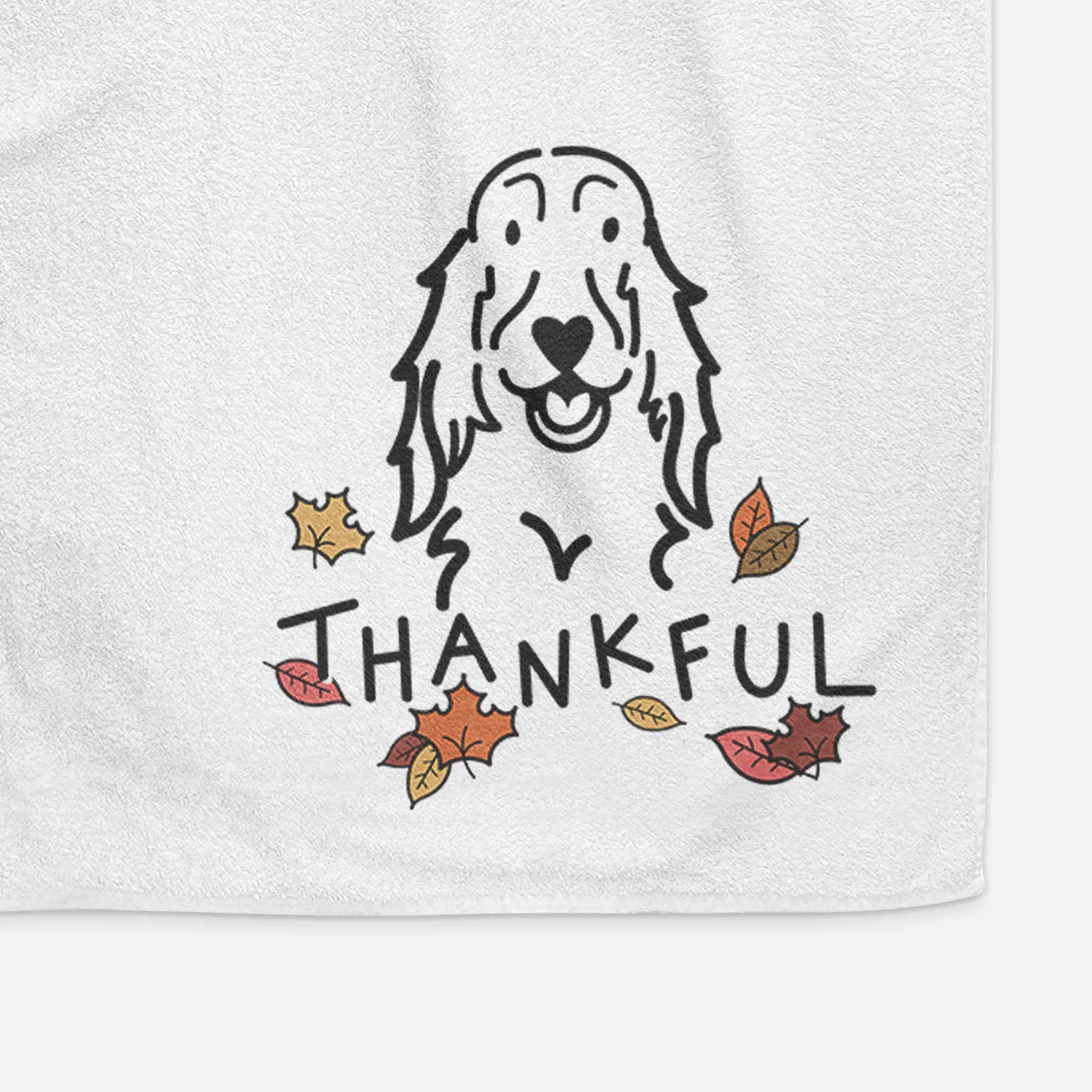 Thankful Setter - Decorative Hand Towel