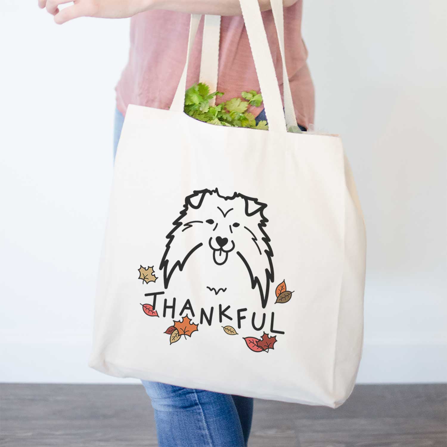 Thankful Shetland Sheepdog - Tote Bag