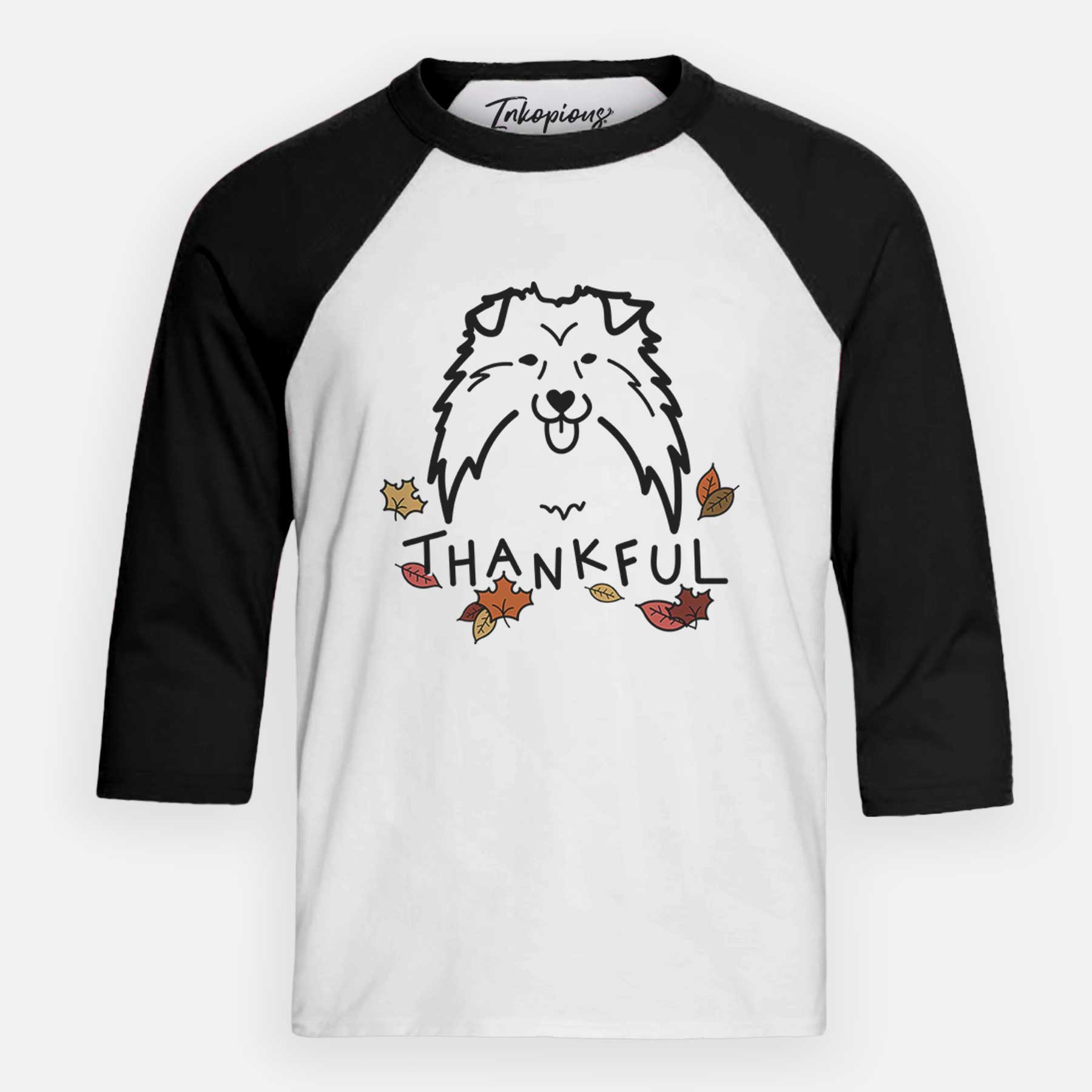 Thankful Shetland Sheepdog - Youth 3/4 Long Sleeve