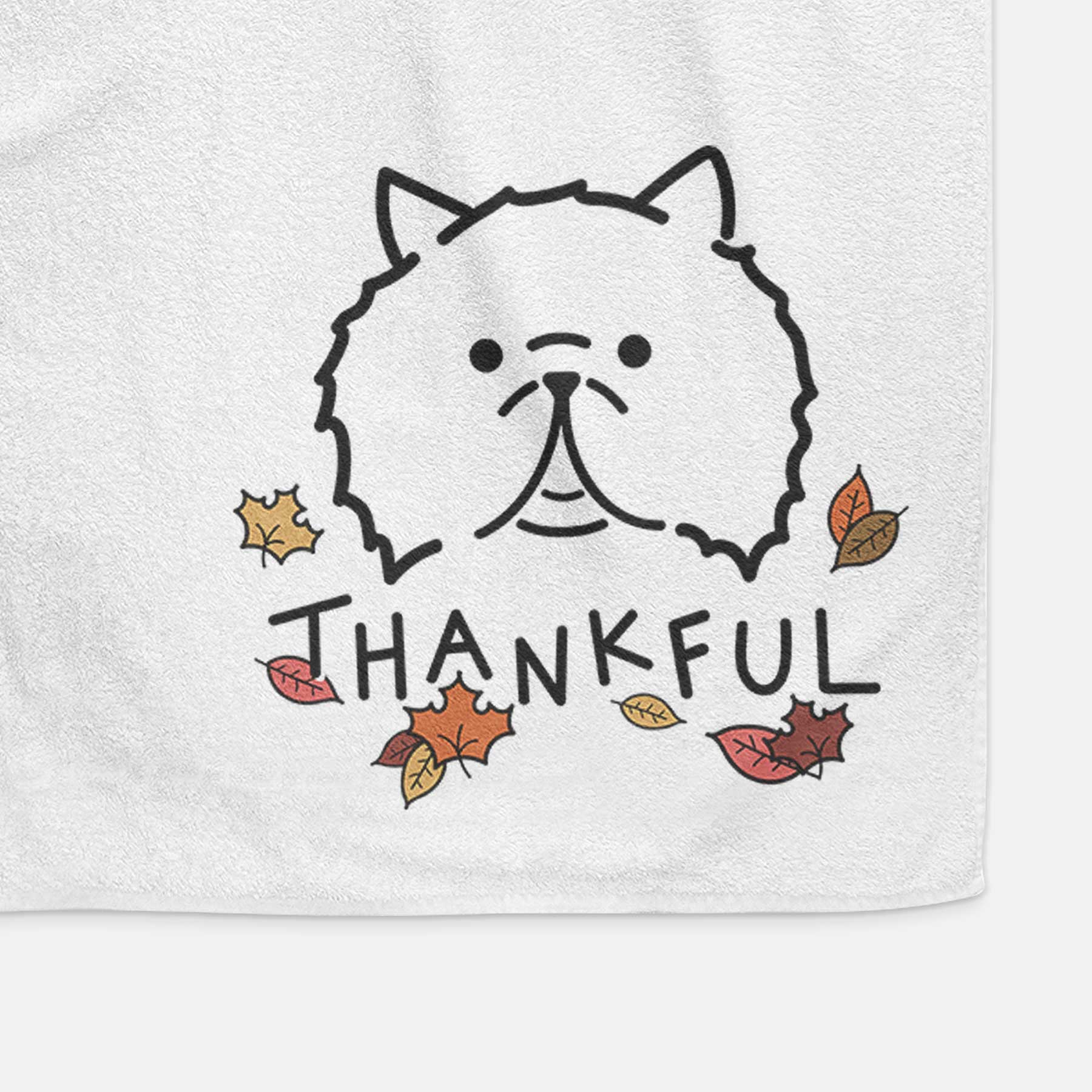 Thankful Persian Cat - Smoosh - Decorative Hand Towel