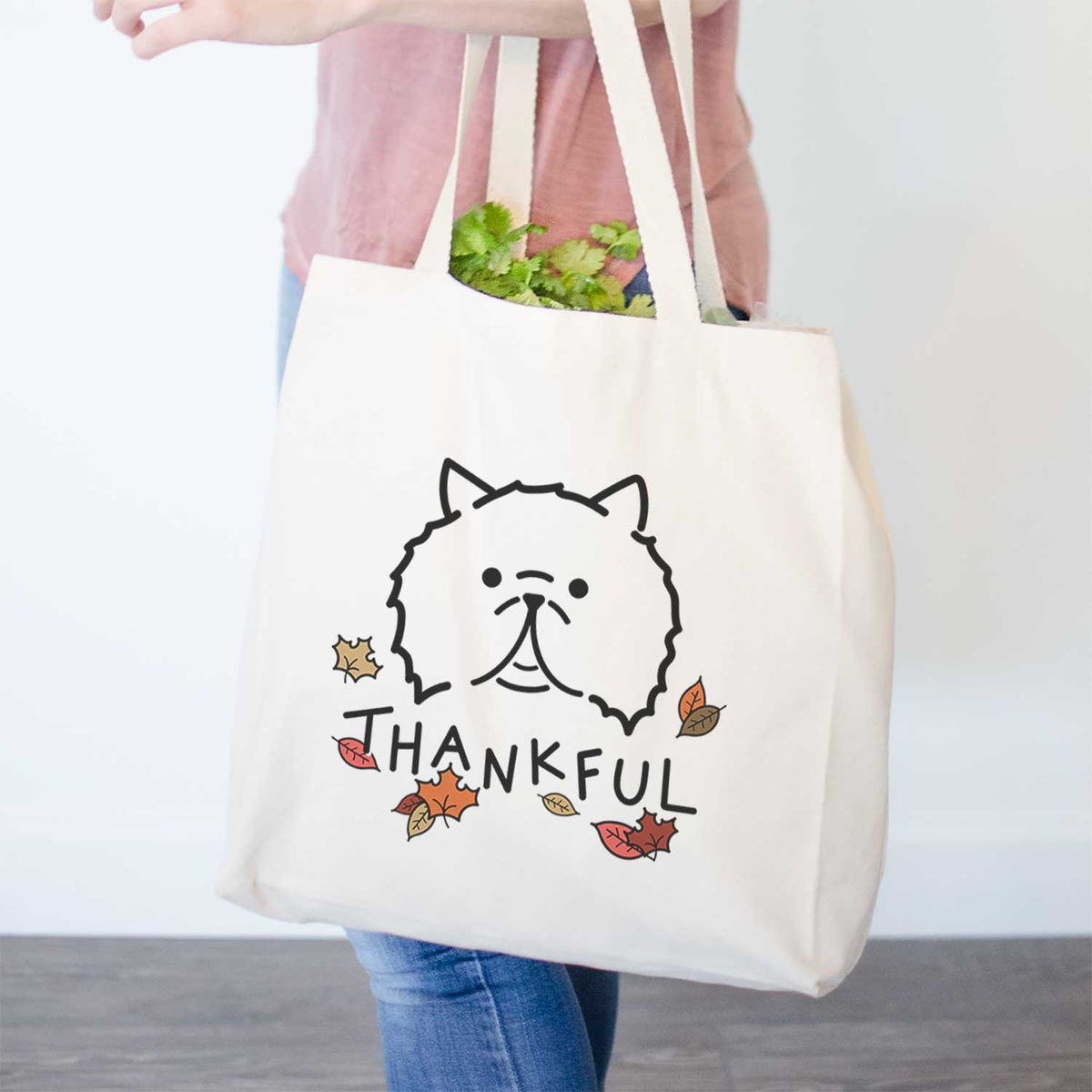 Thankful Persian Cat - Smoosh - Tote Bag