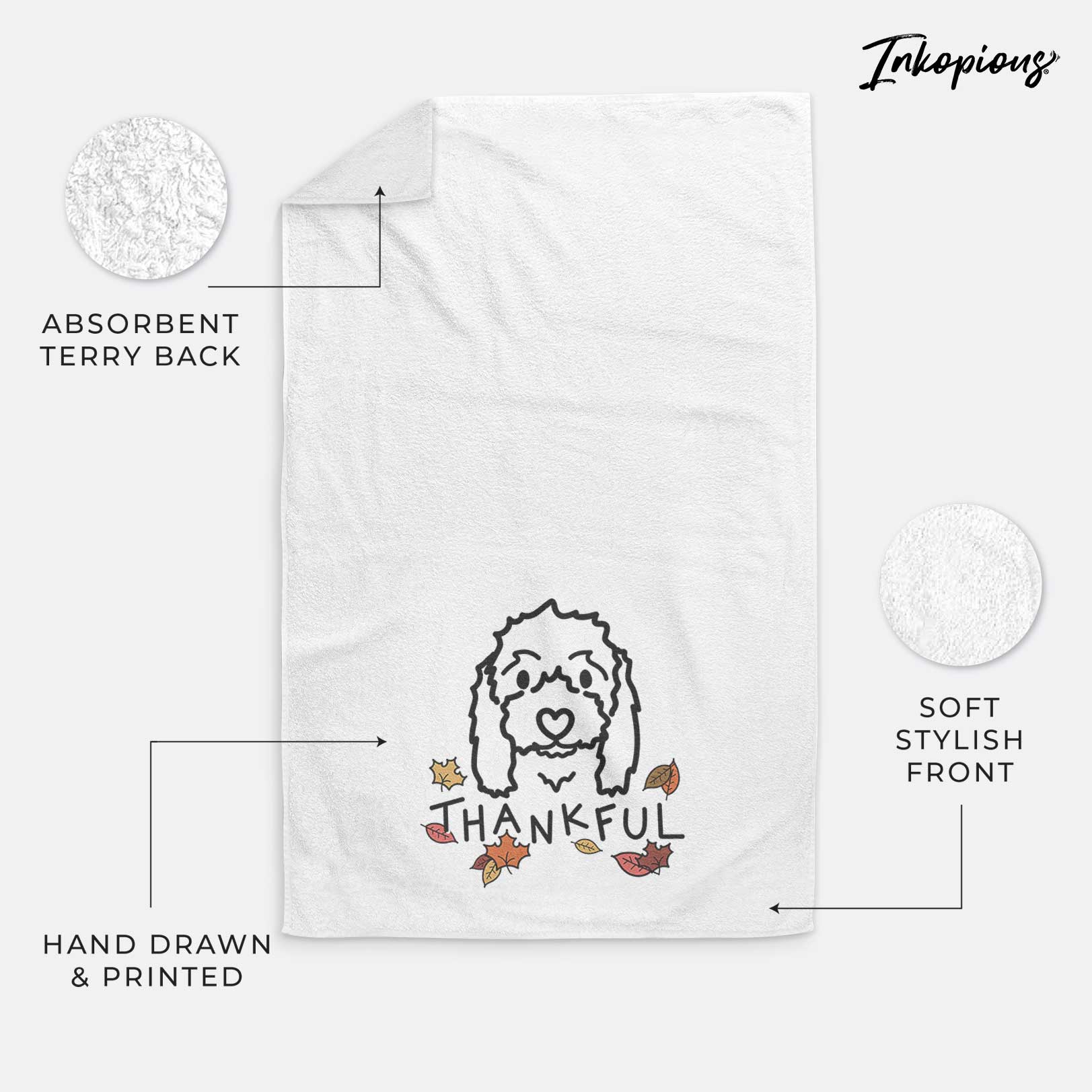 Thankful Coton de Tulear - Sophie - Decorative Hand Towel