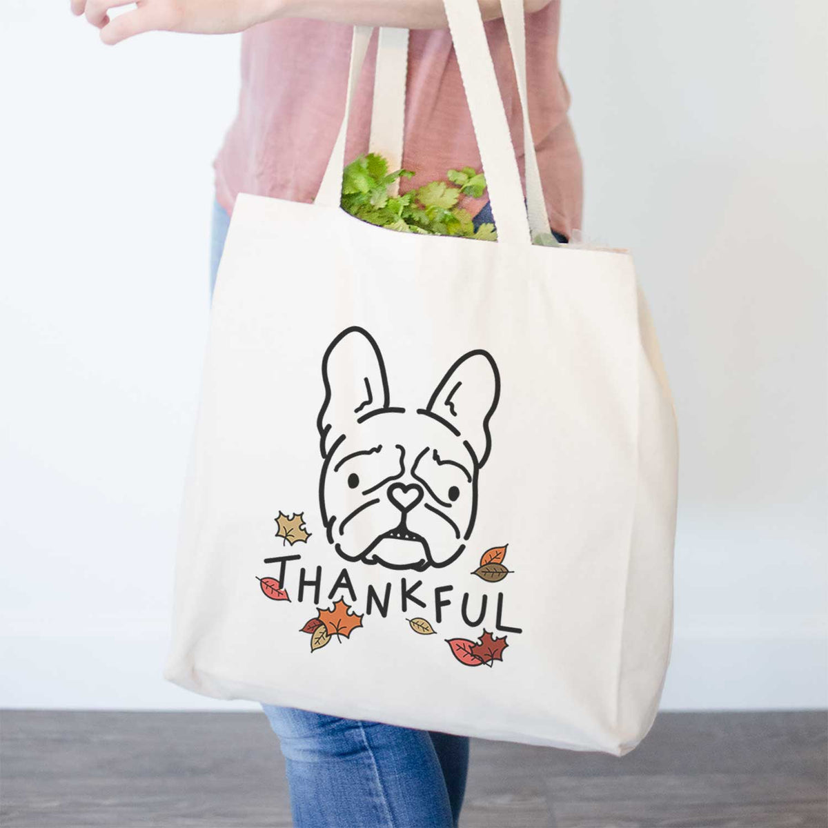 Thankful French Bulldog - Squishy - Tote Bag