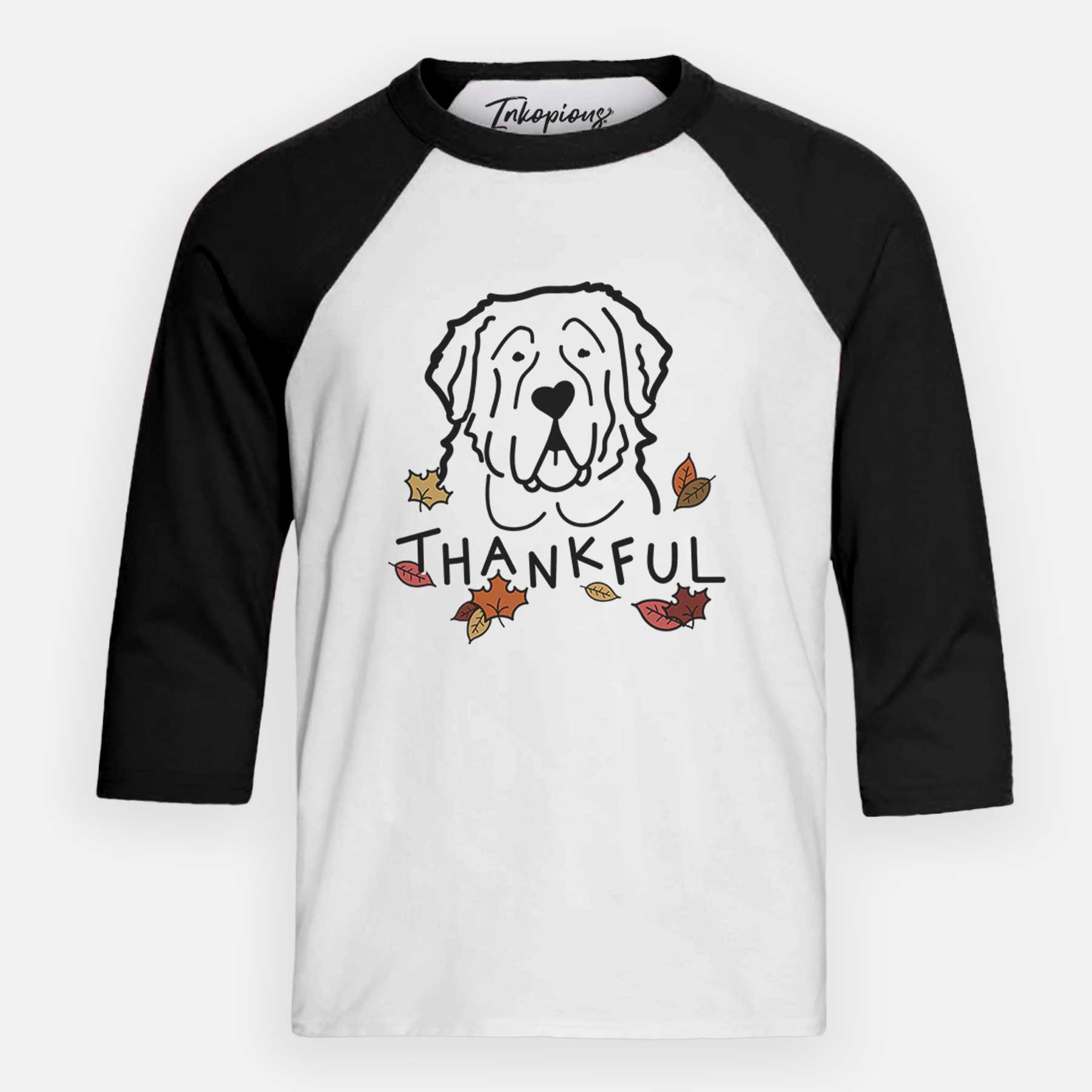 Thankful Saint Bernard - Youth 3/4 Long Sleeve