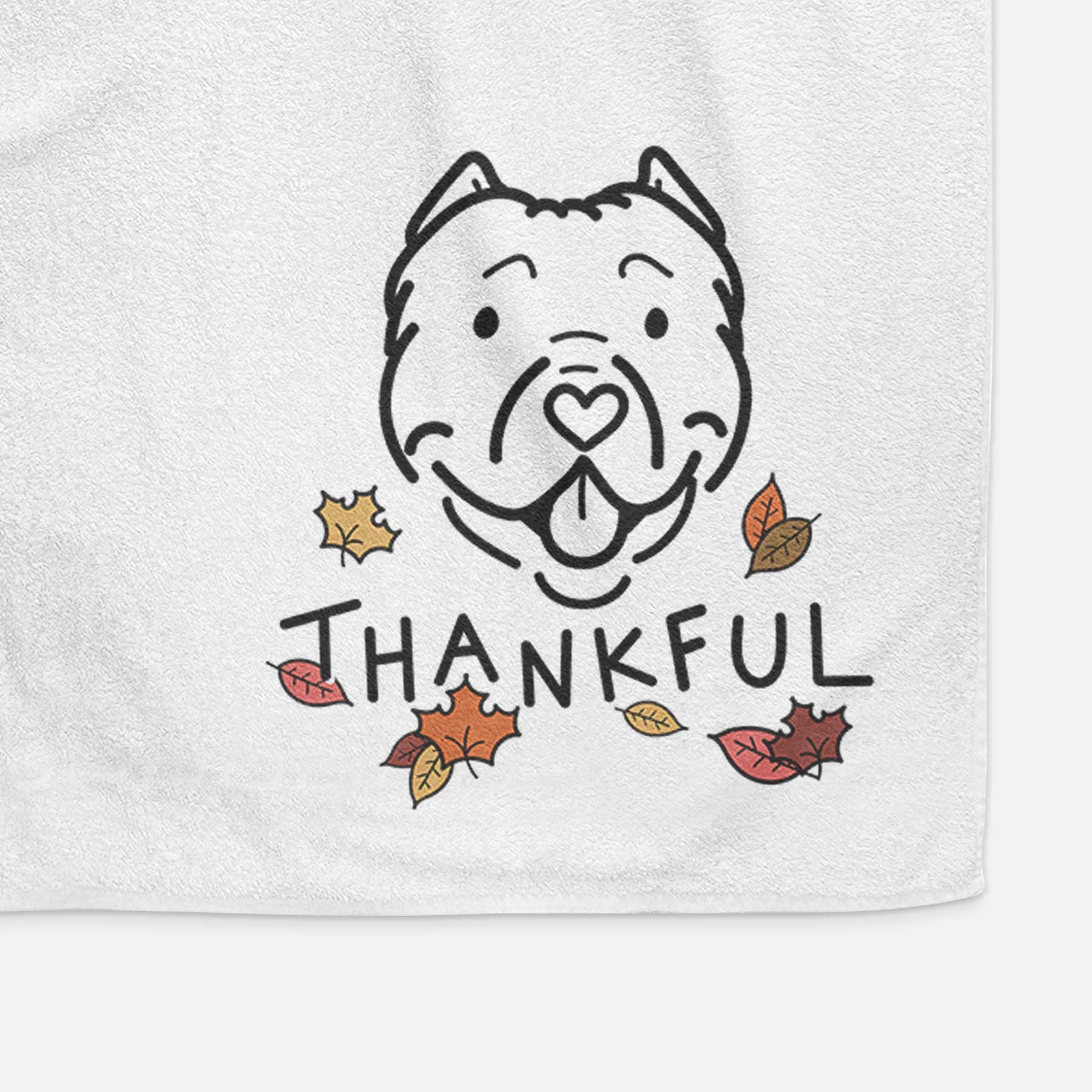 Thankful American Bully - Tank - Decorative Hand Towel