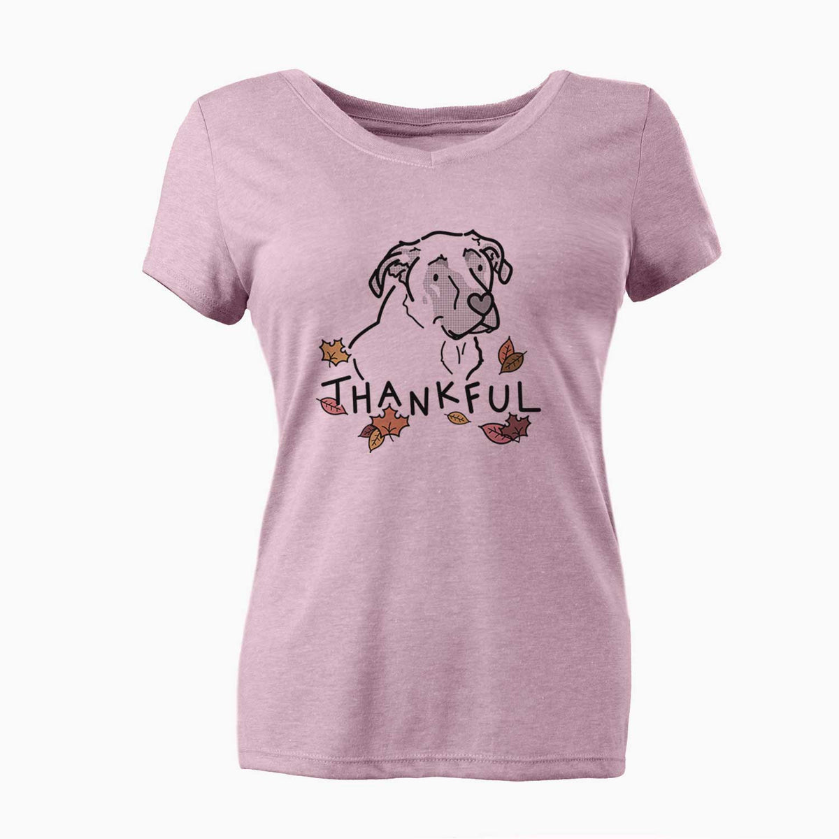 Thankful Mastiff German Shepherd Mix - Tank - Women's V-neck Shirt