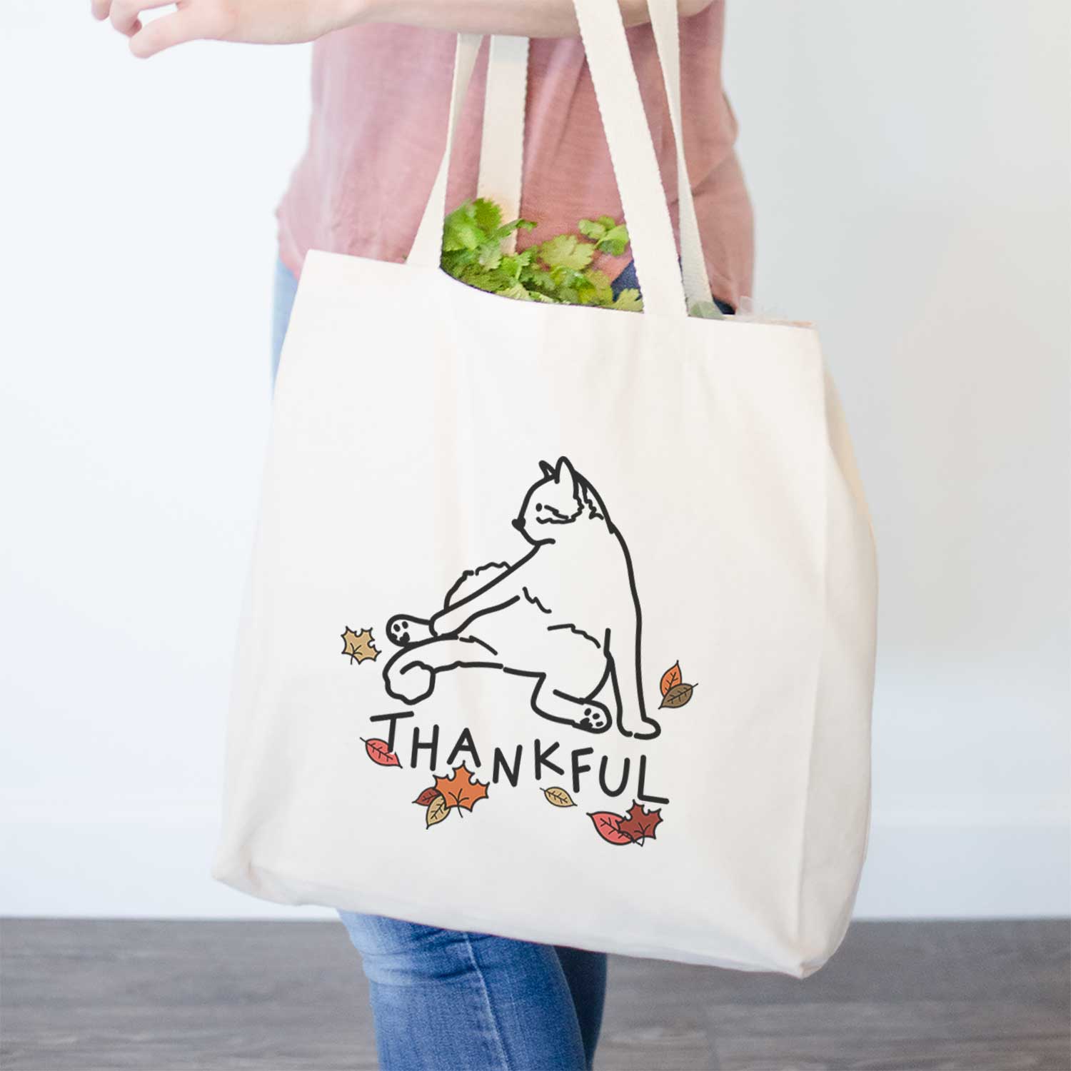 Thankful Cat - Tom - Tote Bag