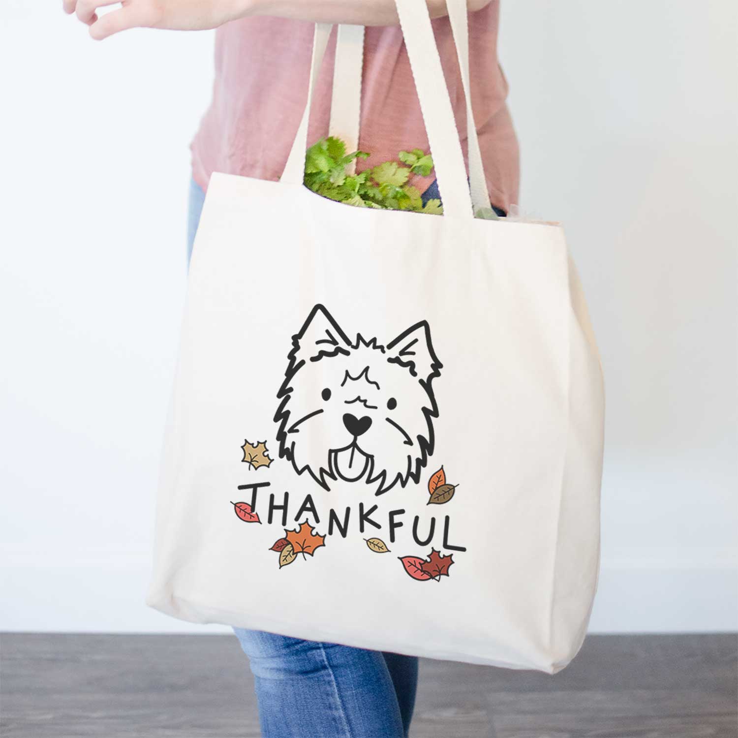 Thankful West Highland Terrier - Tote Bag