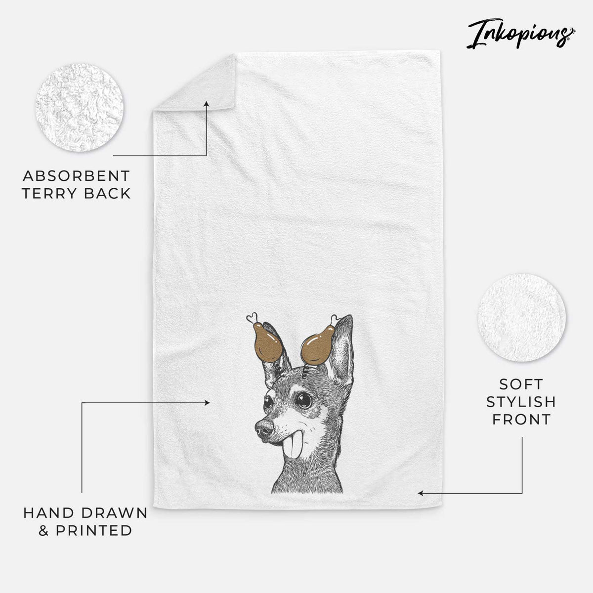 Aaron the Chihuahua Decorative Hand Towel