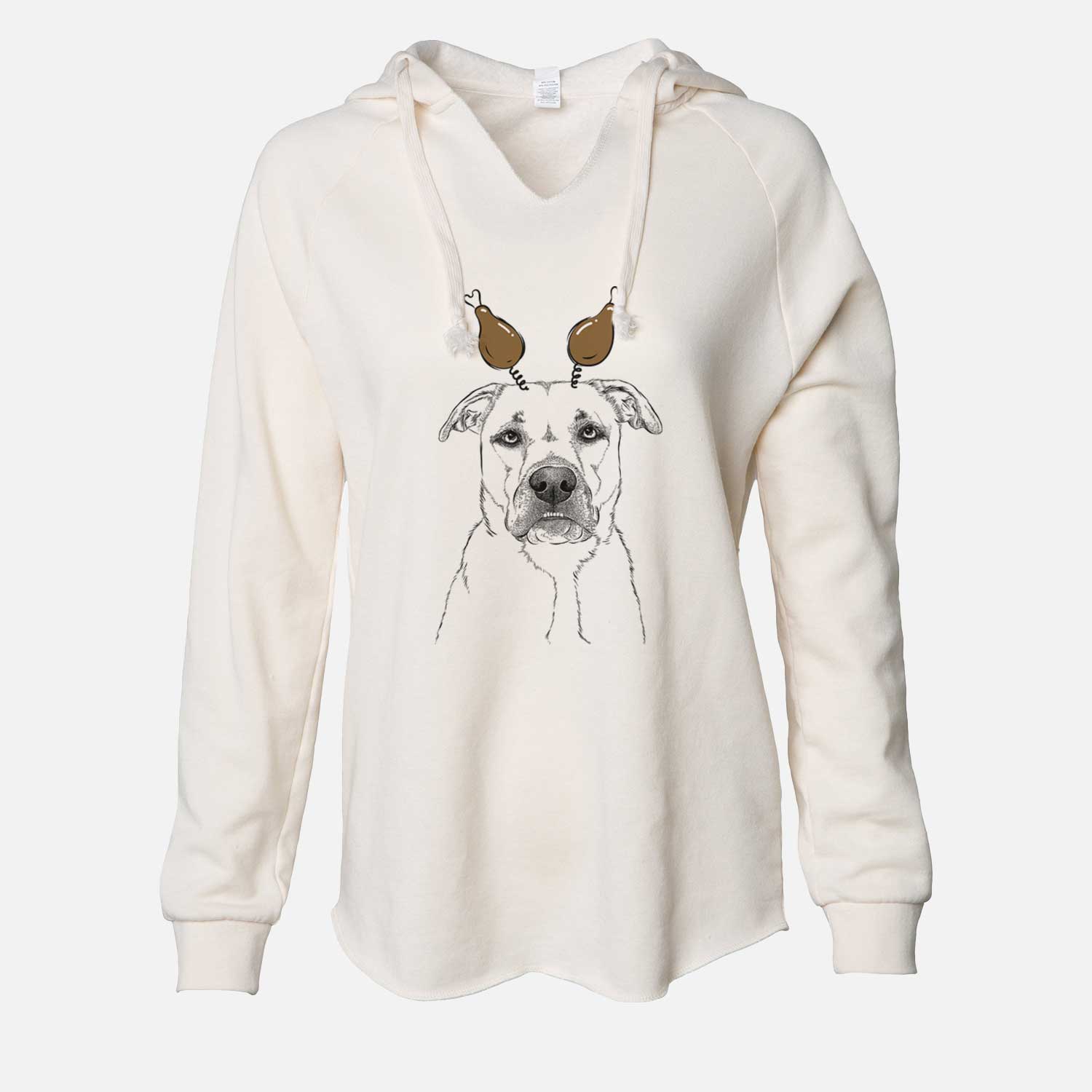 Thanksgiving Abby the Boxer Beagle Mix - Cali Wave Hooded Sweatshirt