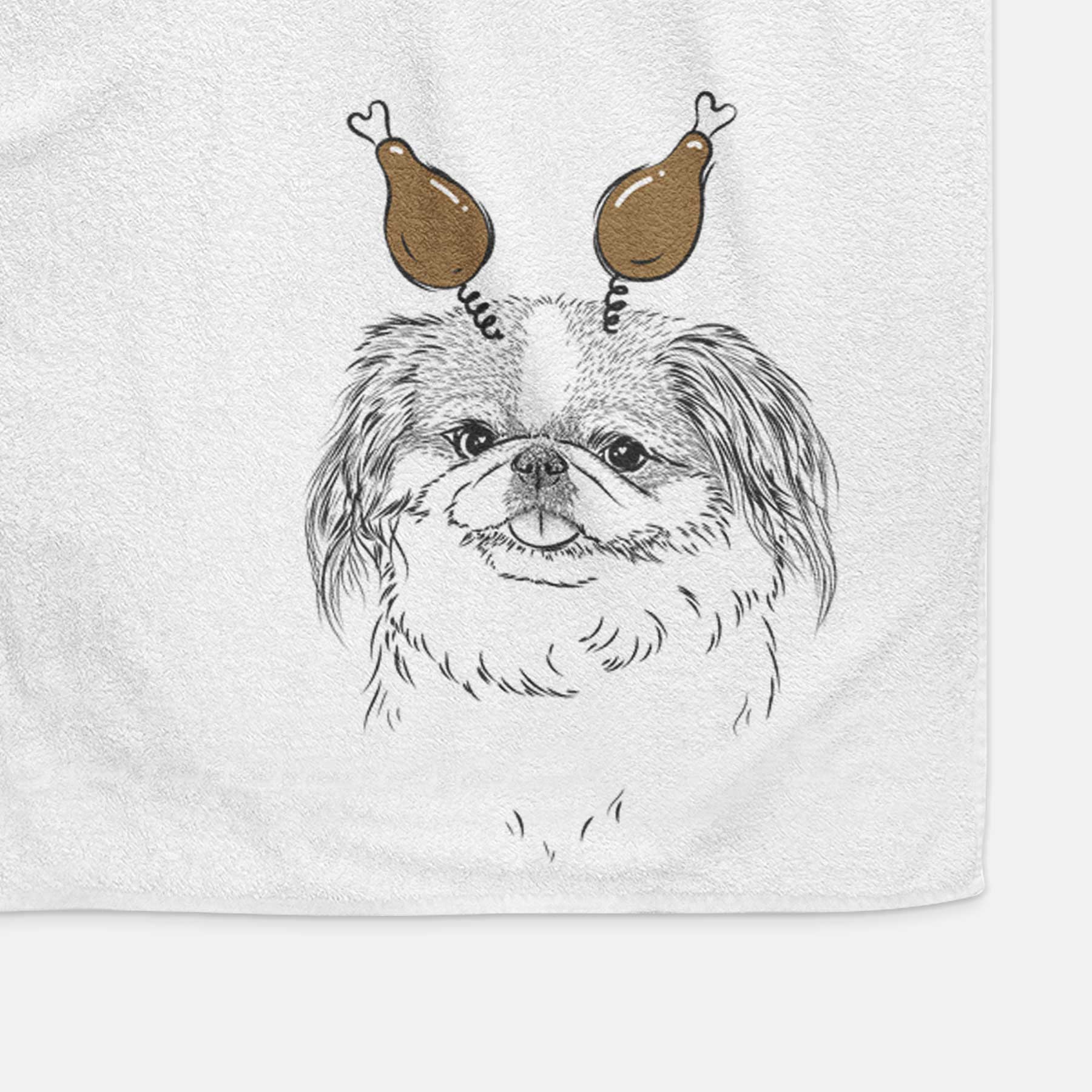 Abra Bean the Pekingese Decorative Hand Towel