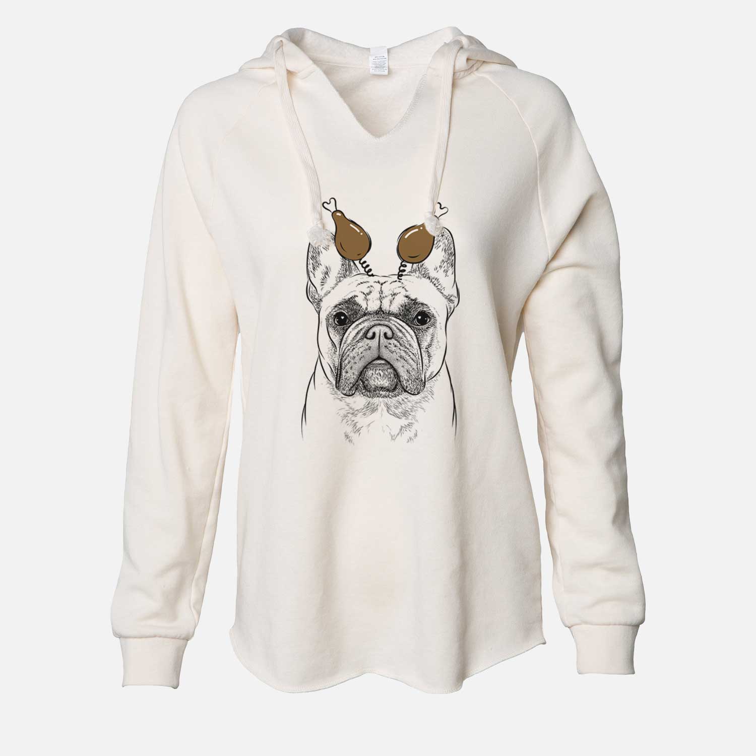 Thanksgiving Acelynn the French Bulldog - Cali Wave Hooded Sweatshirt