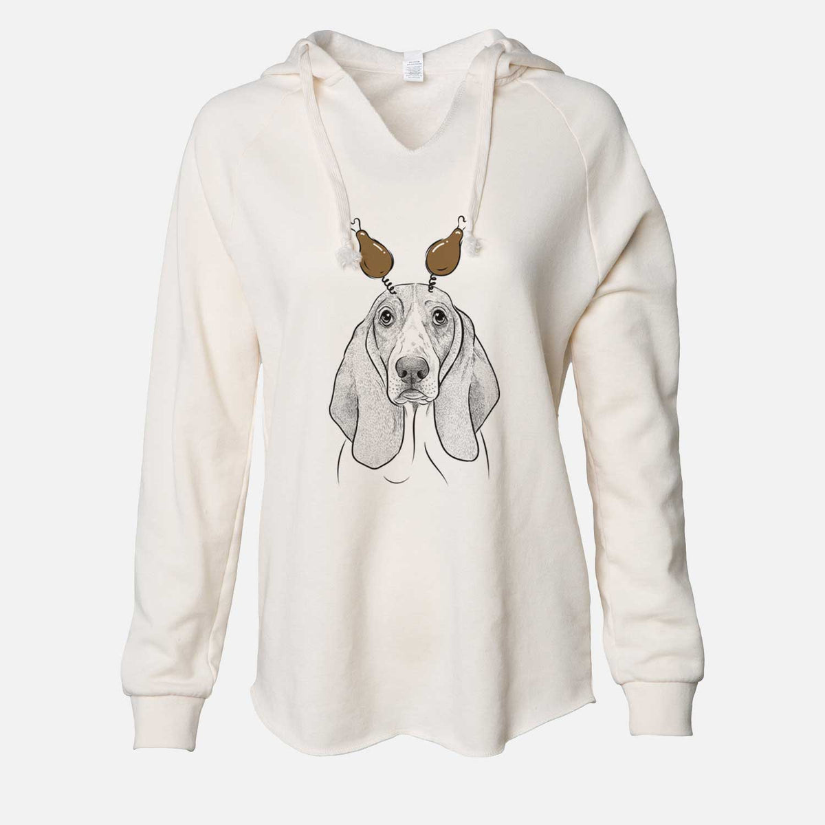 Thanksgiving Addison the Basset Hound - Cali Wave Hooded Sweatshirt